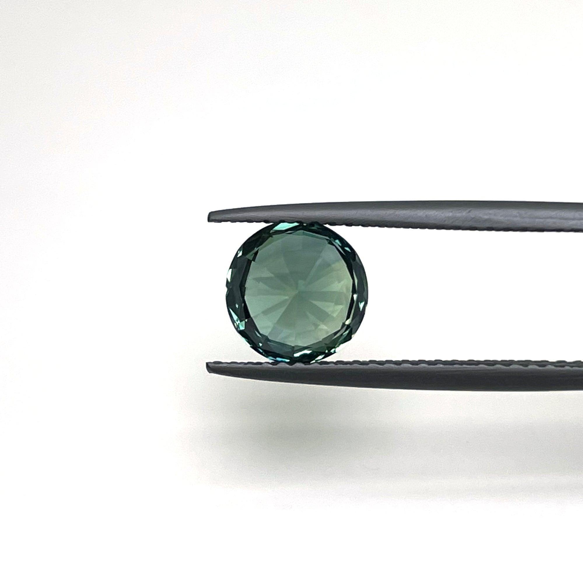 2.22 carat Teal/ Parti Sapphire is well cut to bring out the best colour and luster, - NASHGEMS