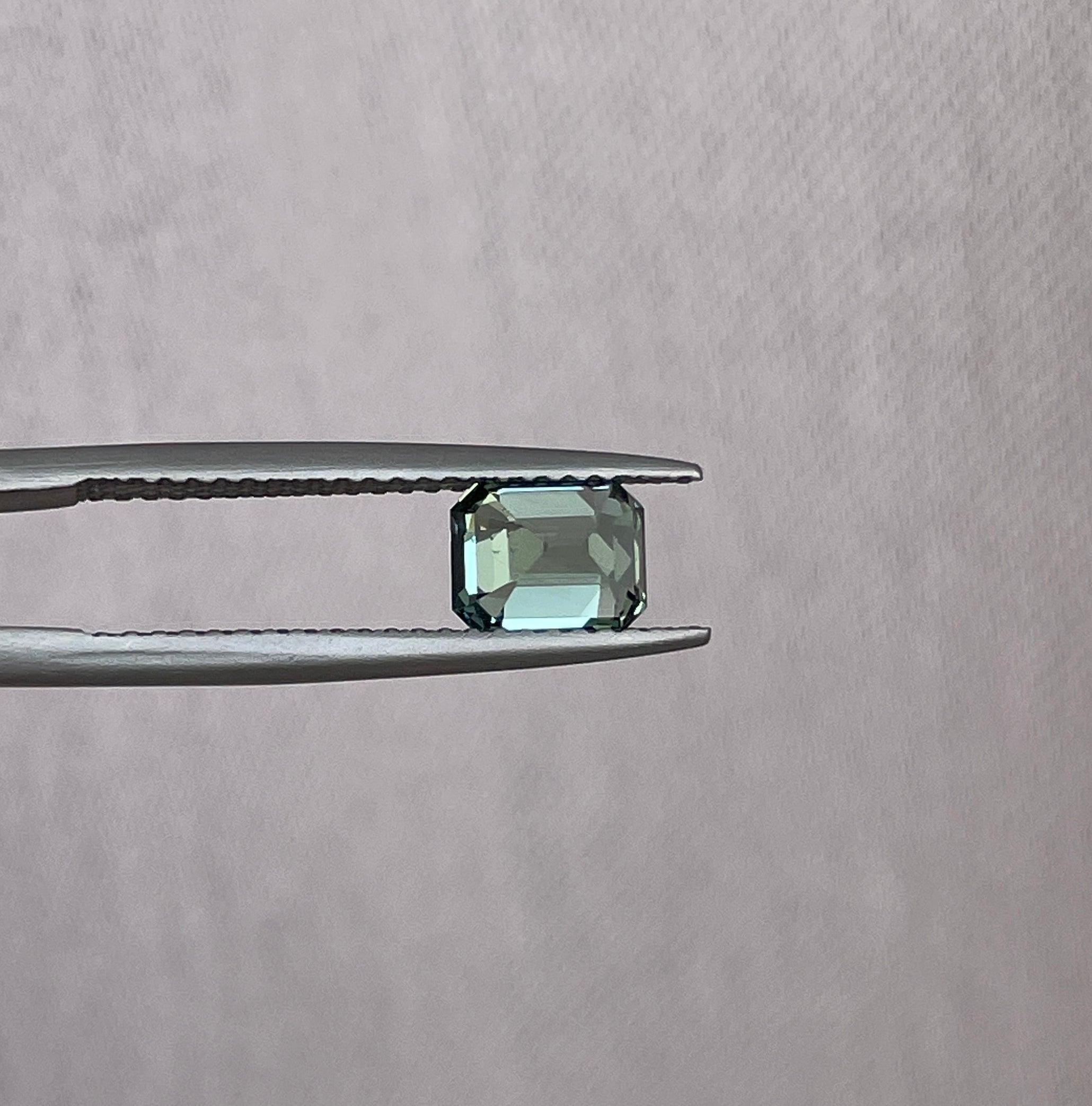 green sapphire loose gemstone