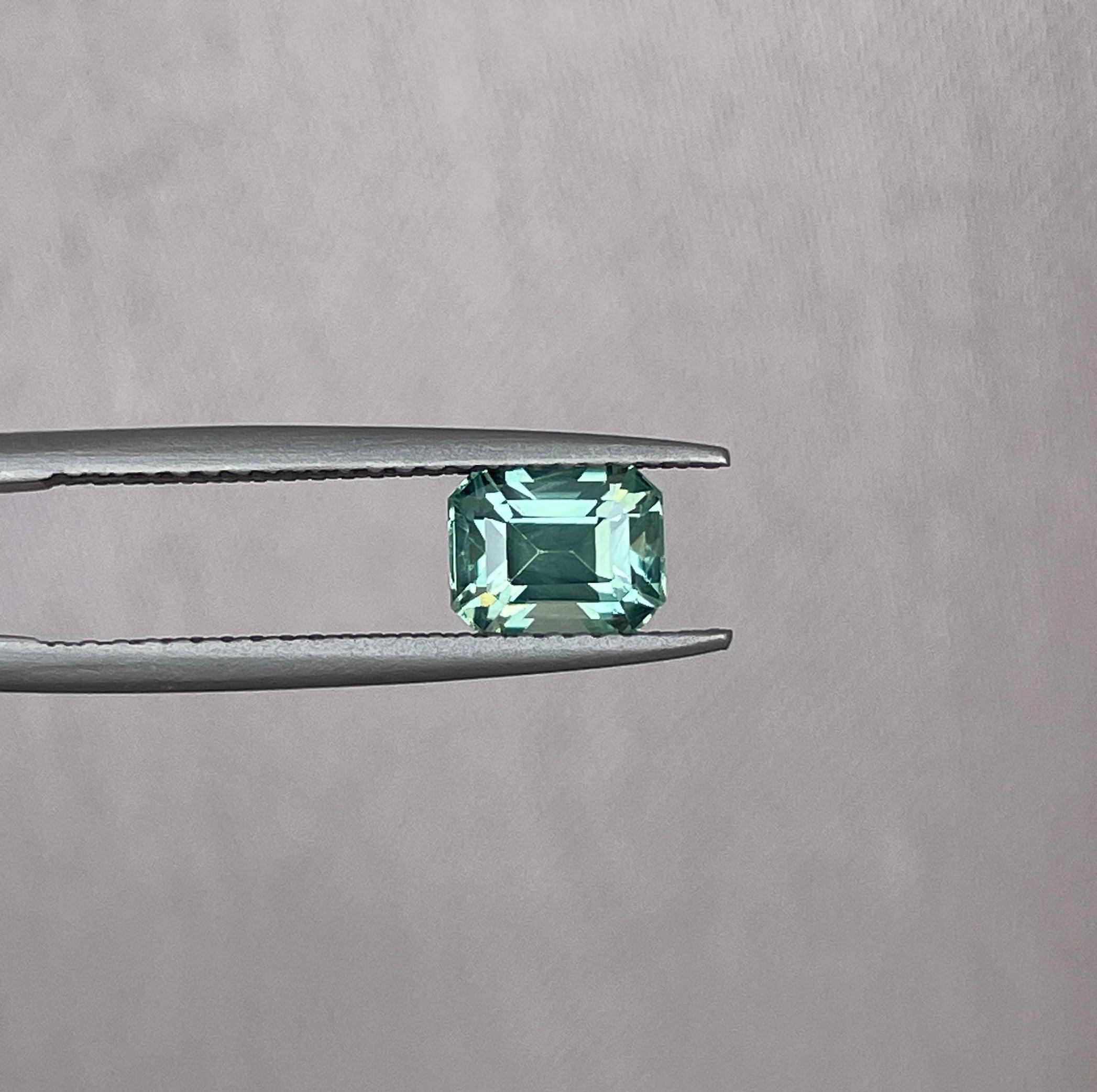 green sapphire loose gemstone
