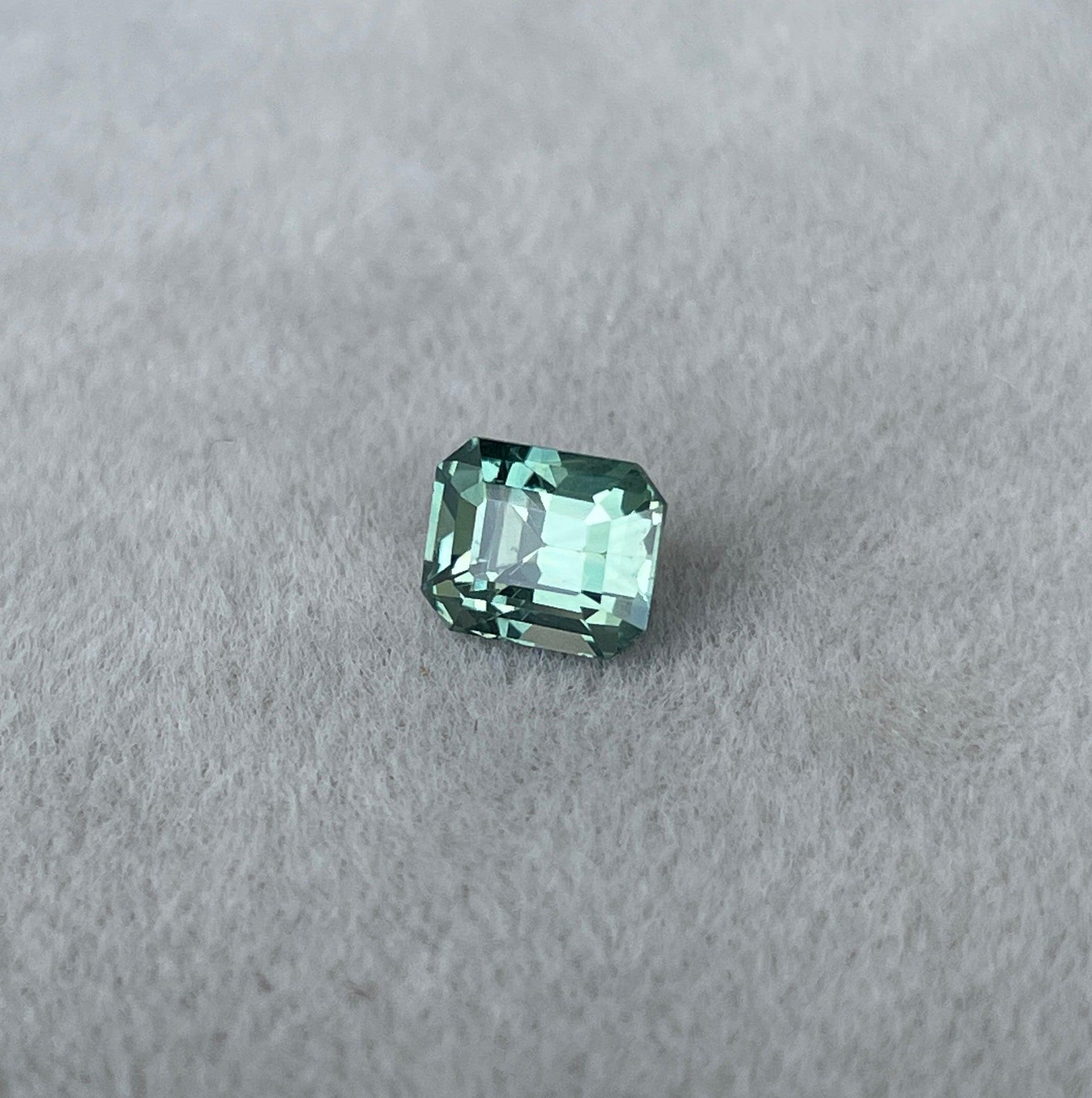 green sapphire loose gemstone