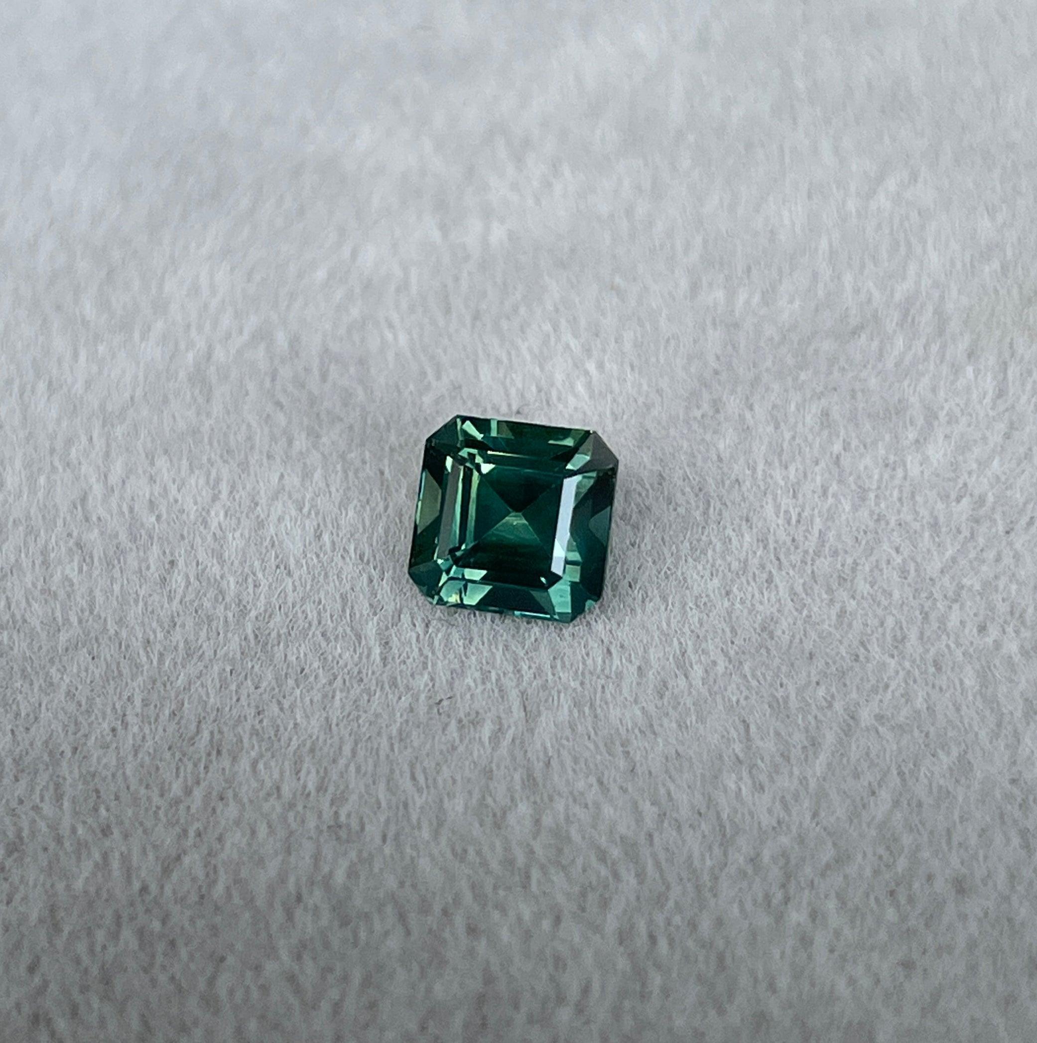 natural green sapphire gemstone