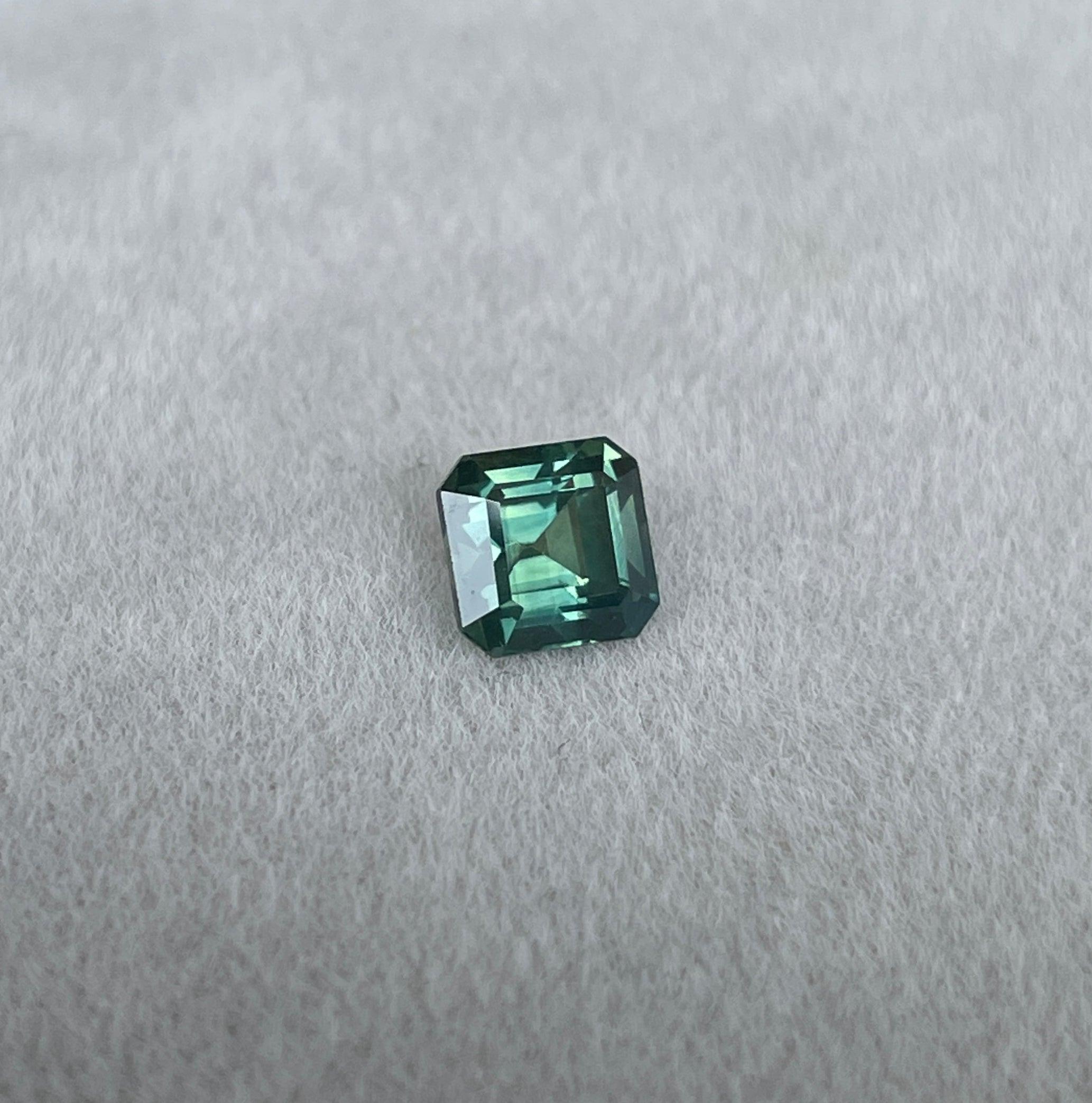 natural green sapphire gemstone