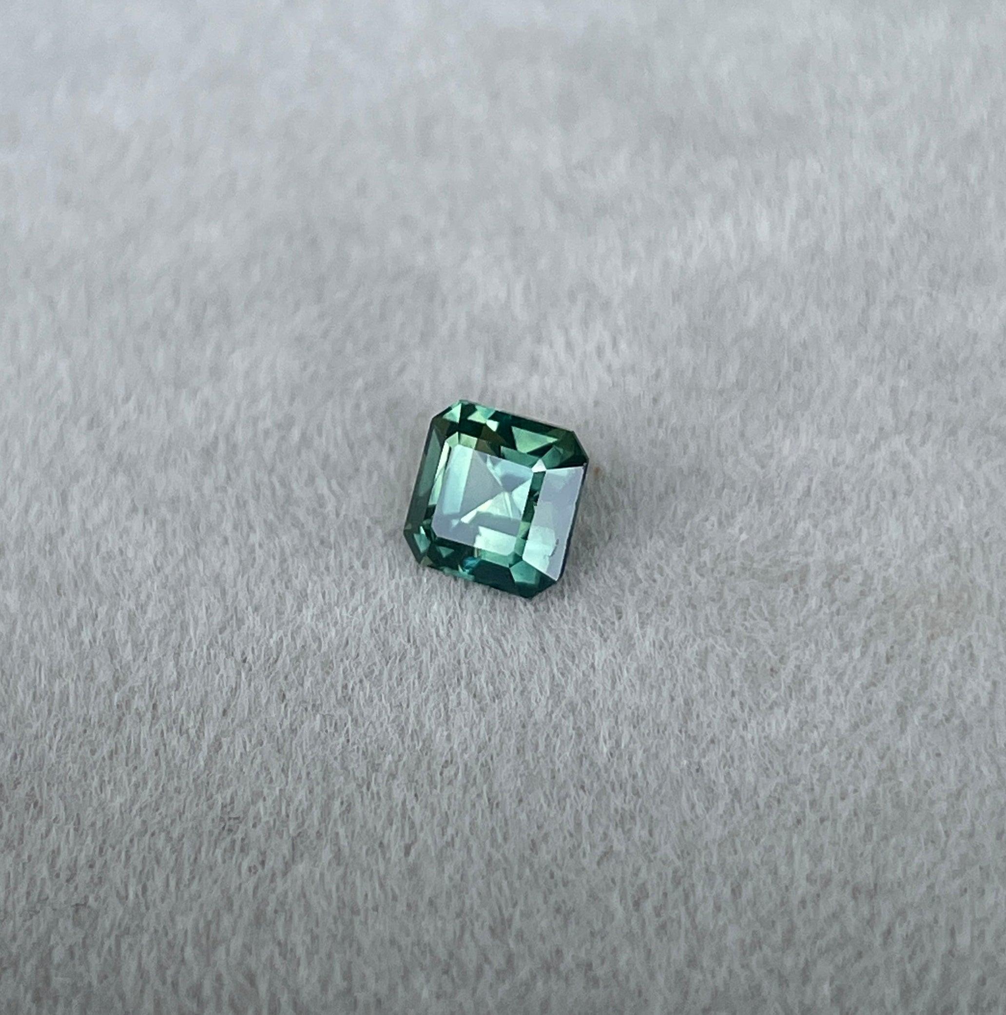 natural green sapphire gemstone