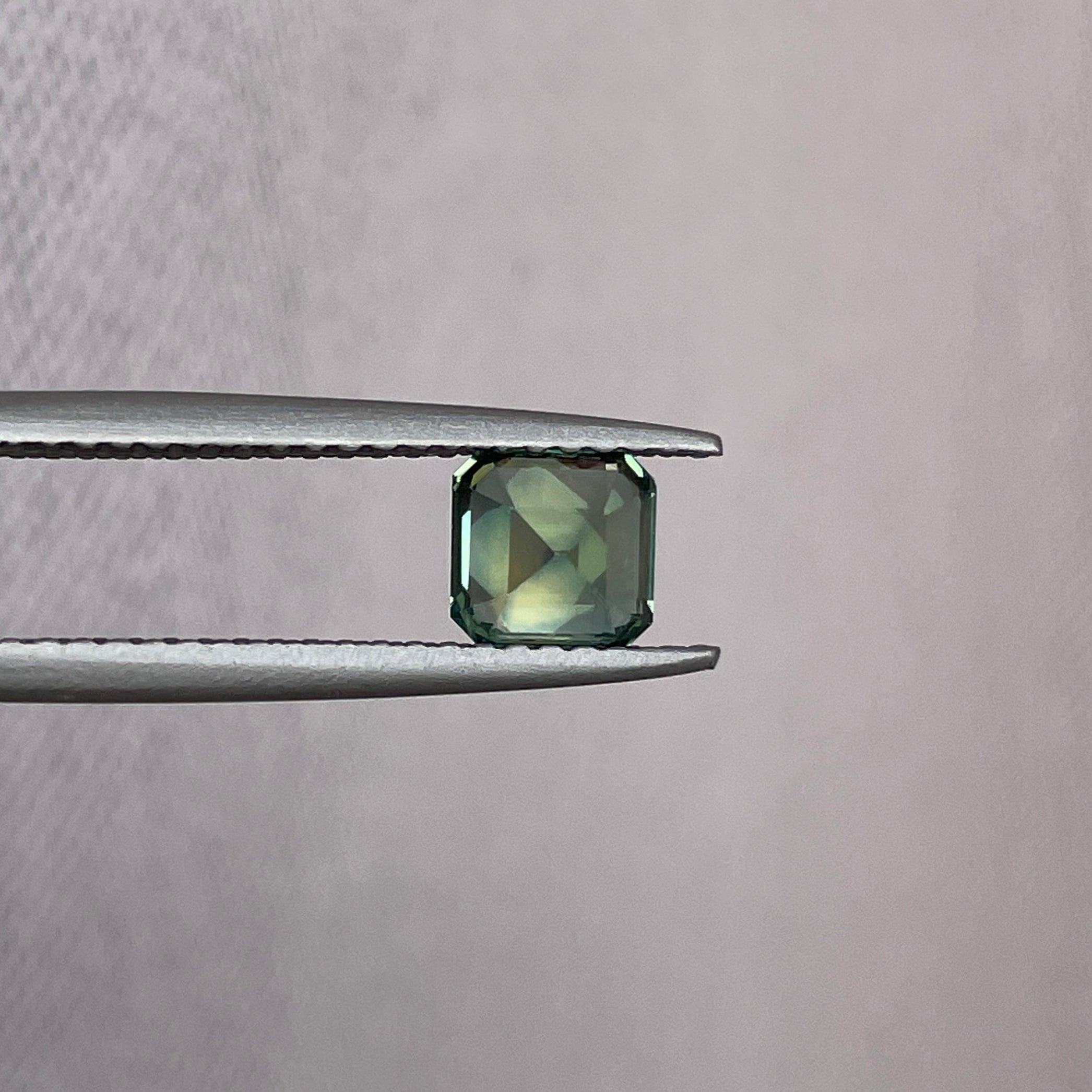 natural green sapphire gemstone