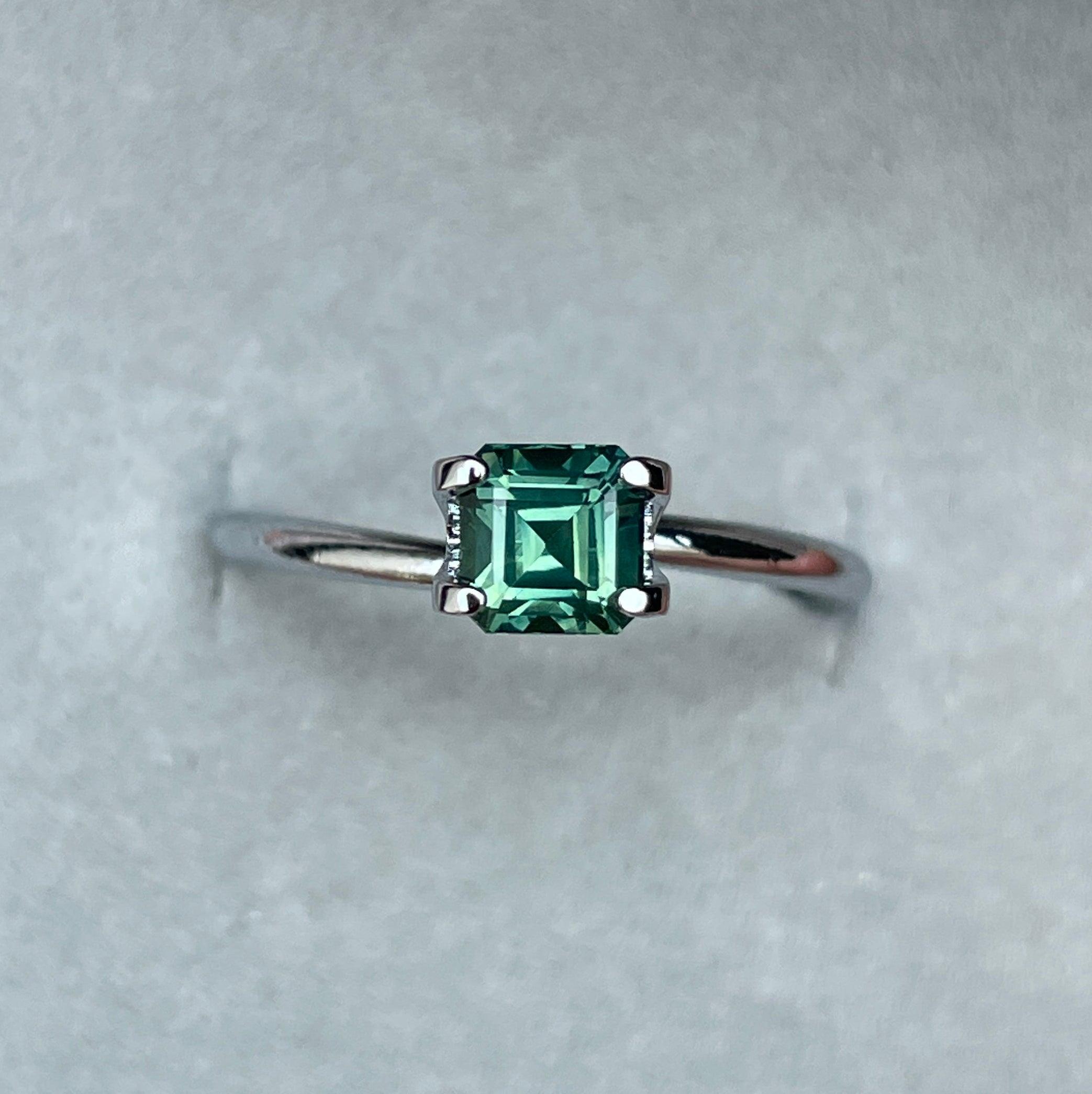 natural green sapphire gemstone