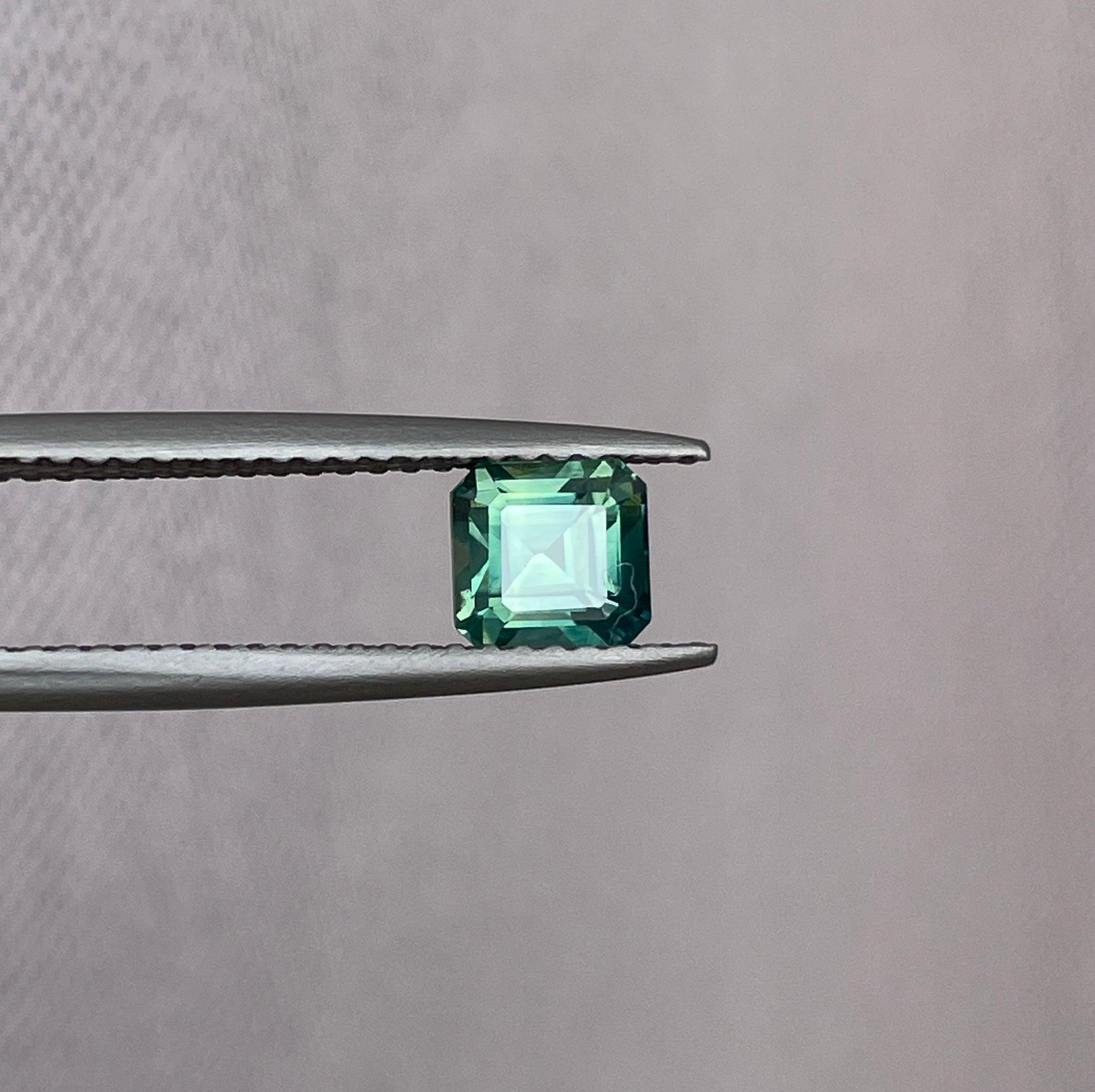 natural green sapphire gemstone