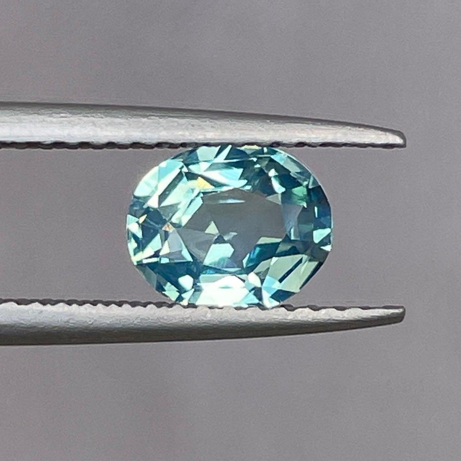 Pierre précieuse saphir vert de forme ovale, 1,16 carats, couleur sarcelle, pierre de naissance de septembre en vrac par NASHGEMS pour bagues ou pendentifs.