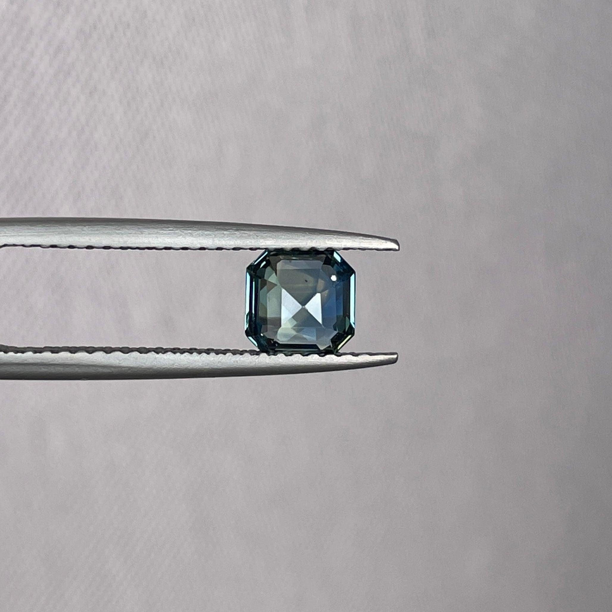 1.08 carat Teal Sapphire is well cut to bring out the best colour and luster, - NASHGEMS