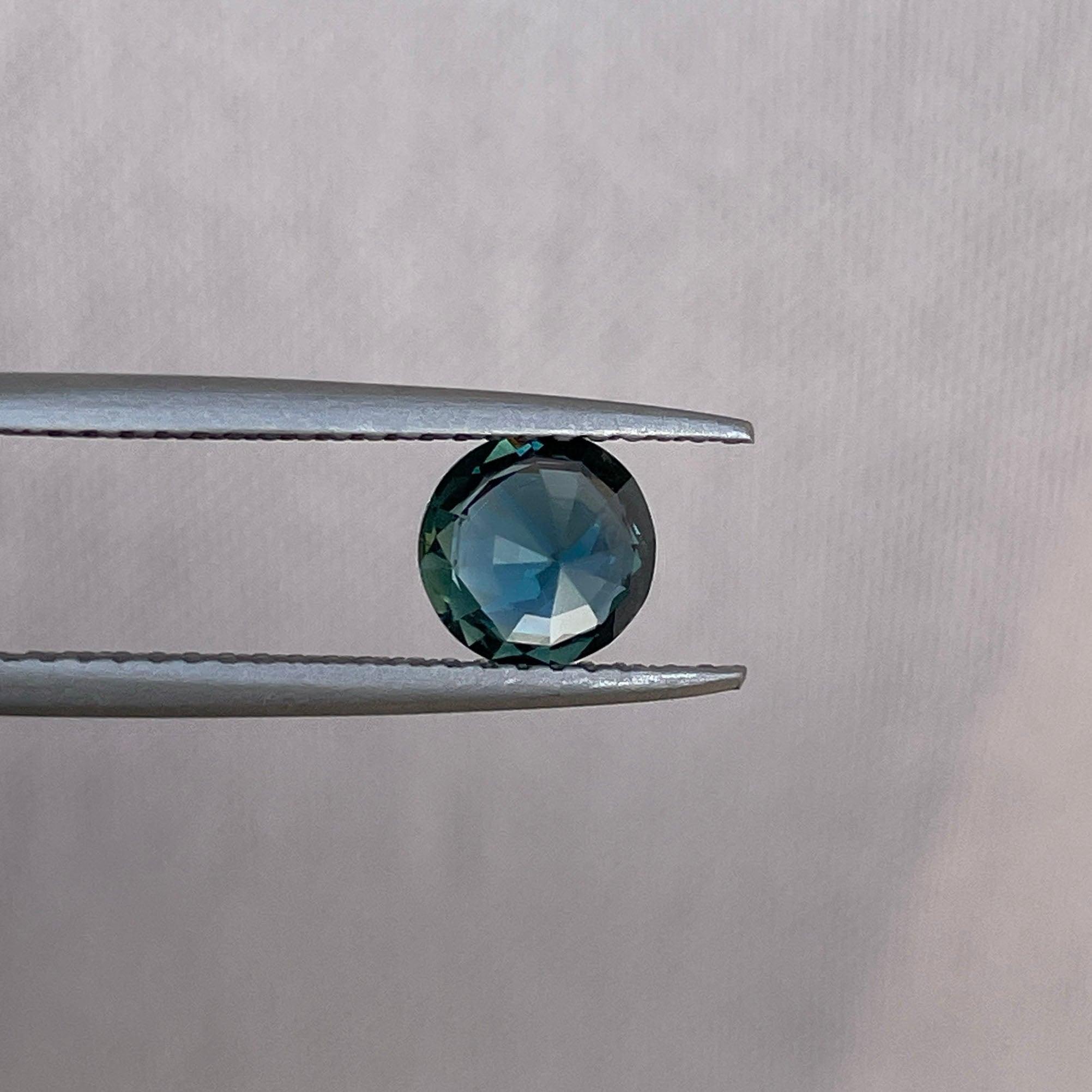 Teal sapphire stone, 1.03 crt. Jacksonville Jaguars Natural teal sapphire. ethically sourced Gemstone for jewelry Making - NASHGEMS