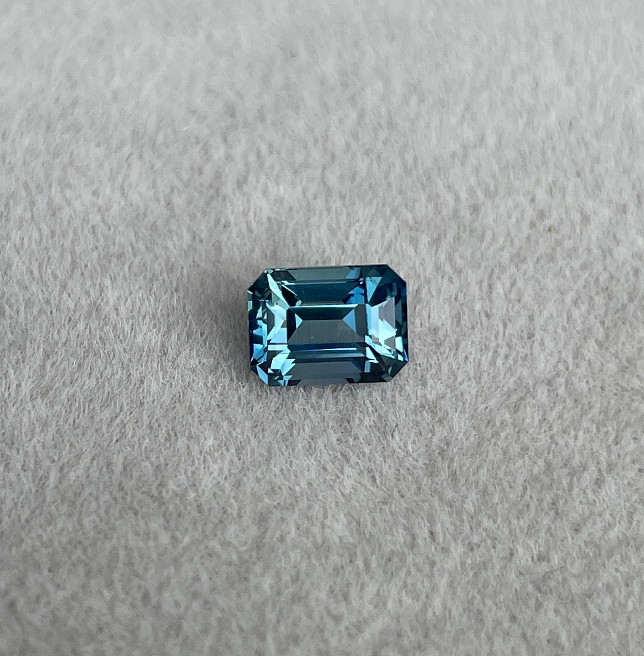 Teal sapphire stone Emerald teal sapphire, top color teal sapphire Bluish green teal sapphire 1.15 ct teal sapphire Natural teal sapphire