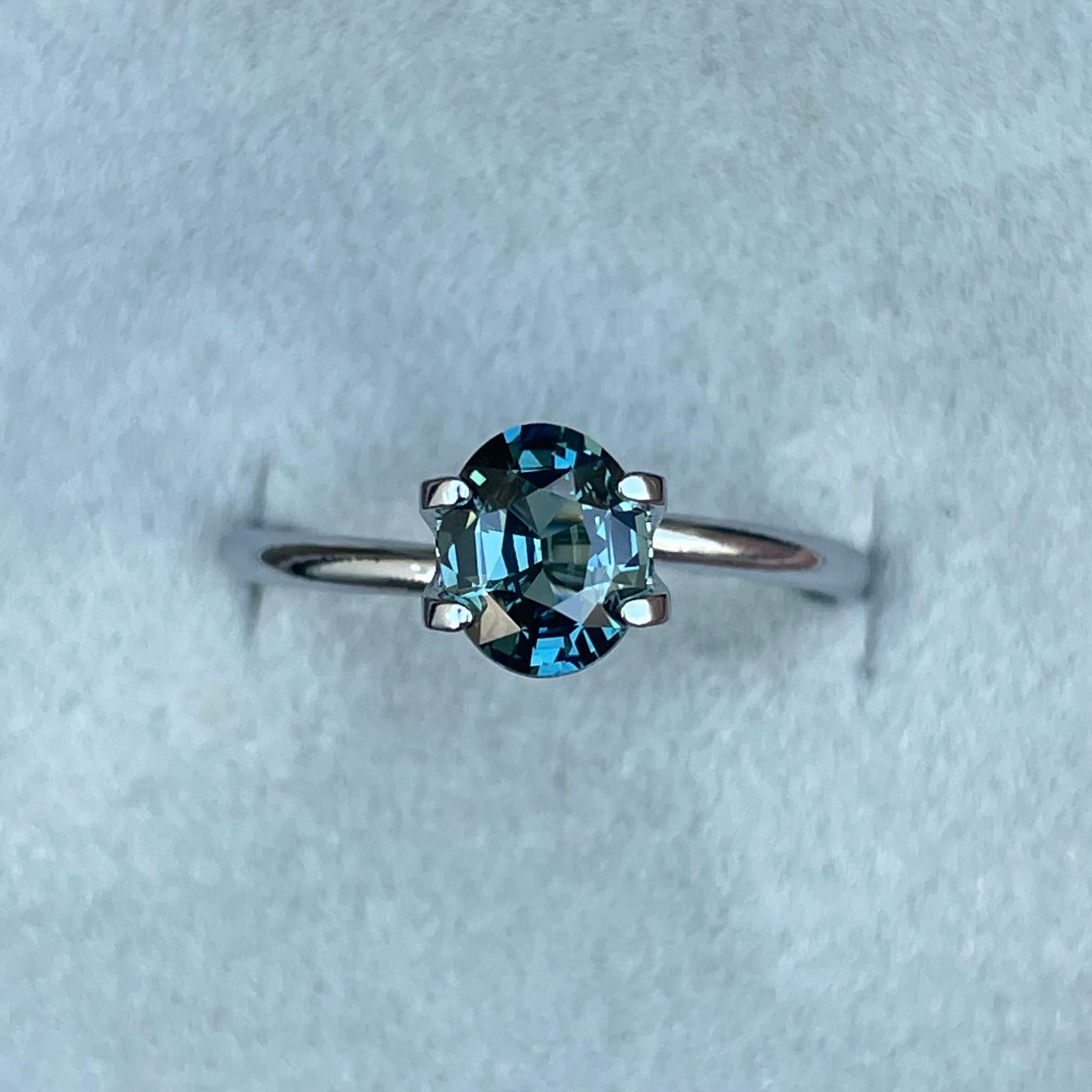NATURAL TEAL BLUE GREEN SAPPHIRE 1.20