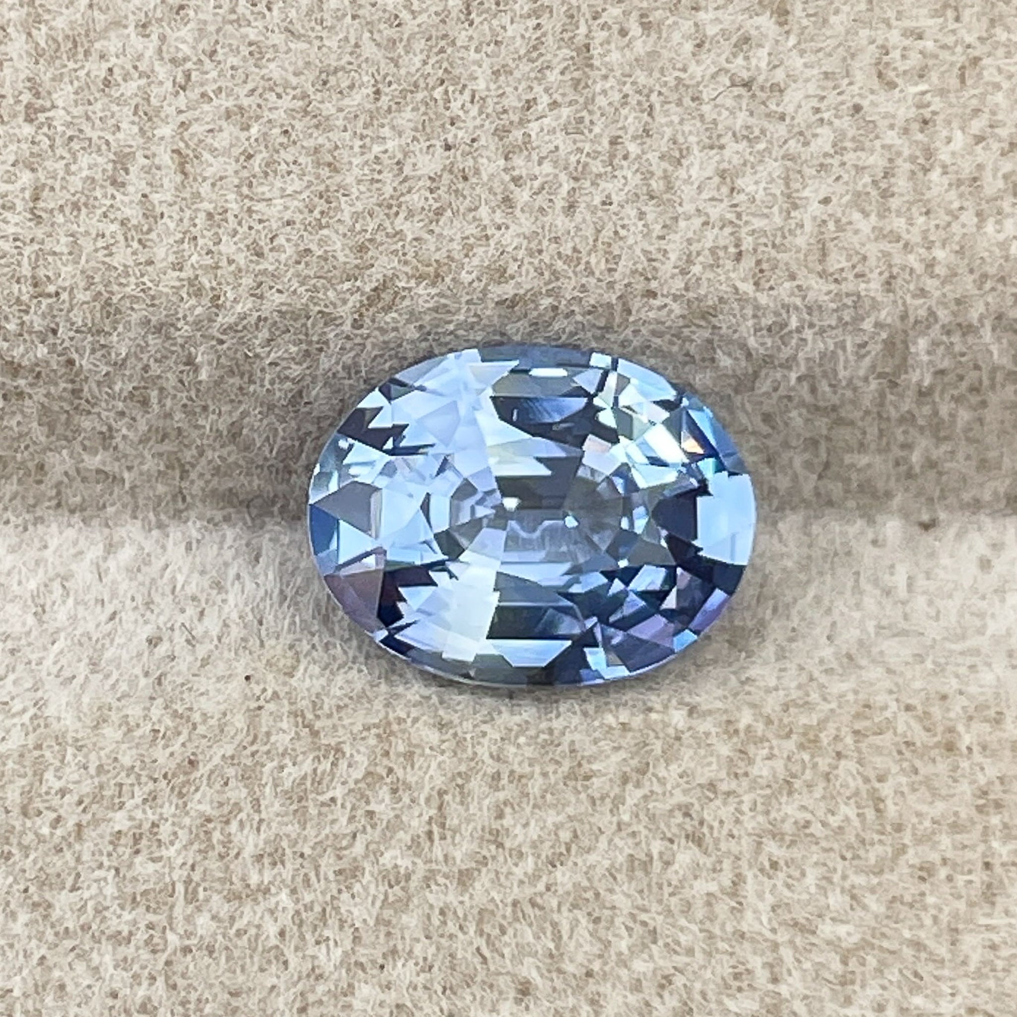 Natural Ceylon blue sapphire loose gemstone, 2.06 carats, oval cut, no heat VVS clarity, ideal for engagement rings by NASHGEMS.