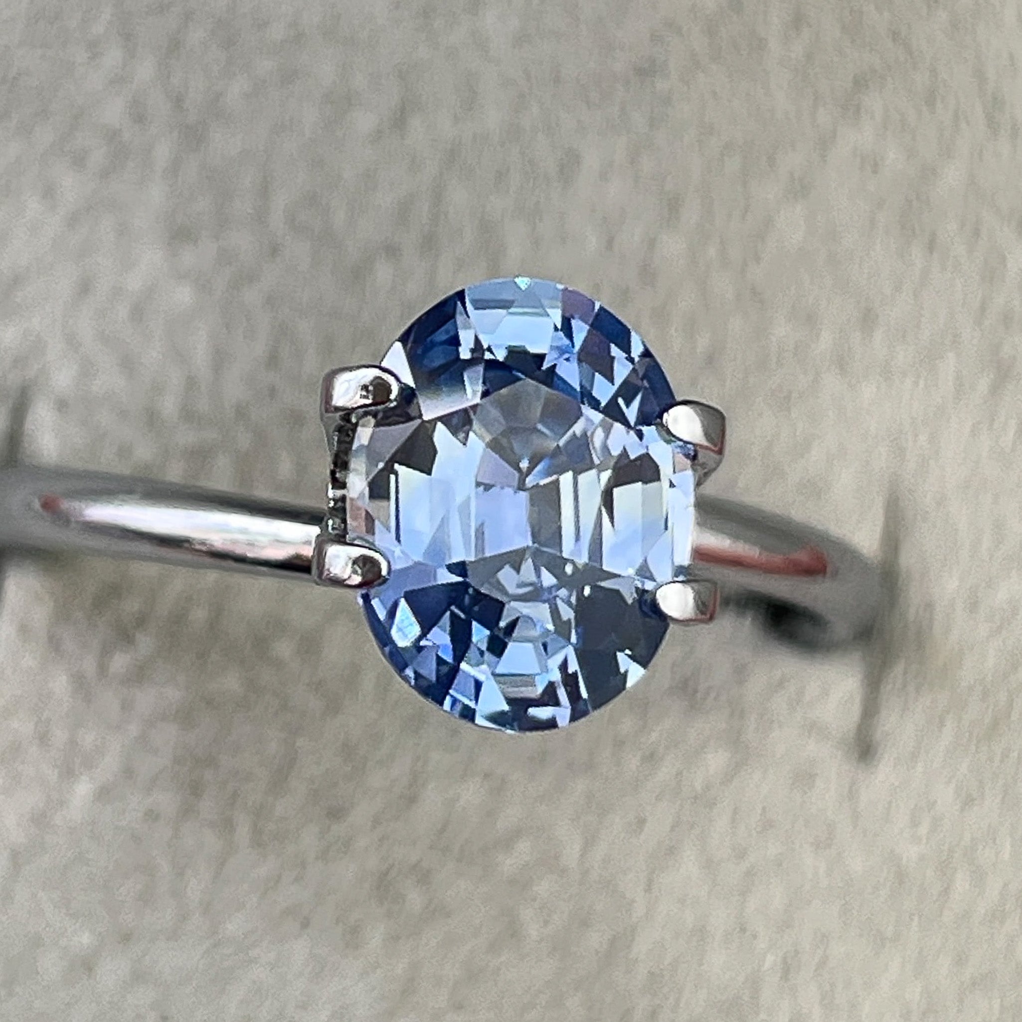 Natural Ceylon blue sapphire loose gemstone, 2.06 Ct oval cut, VVS clarity, no heat, ideal for engagement rings by NASHGEMS.