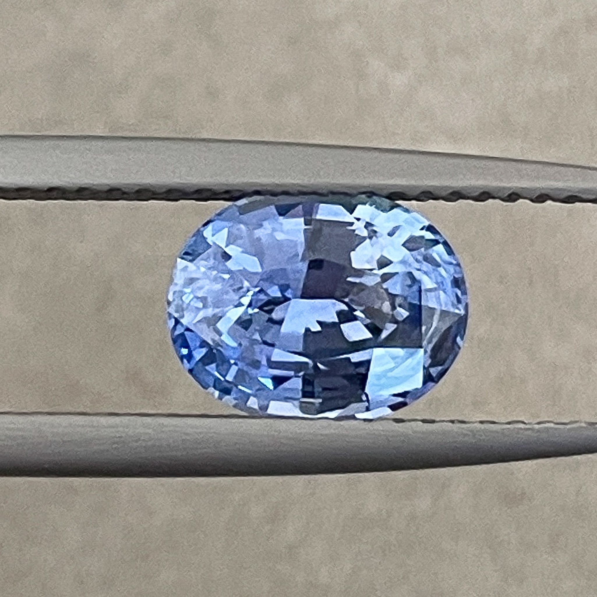 Natural Ceylon blue sapphire loose gemstone, 2.15 Ct oval cut, VVS clarity, ideal for engagement rings or custom jewelry.