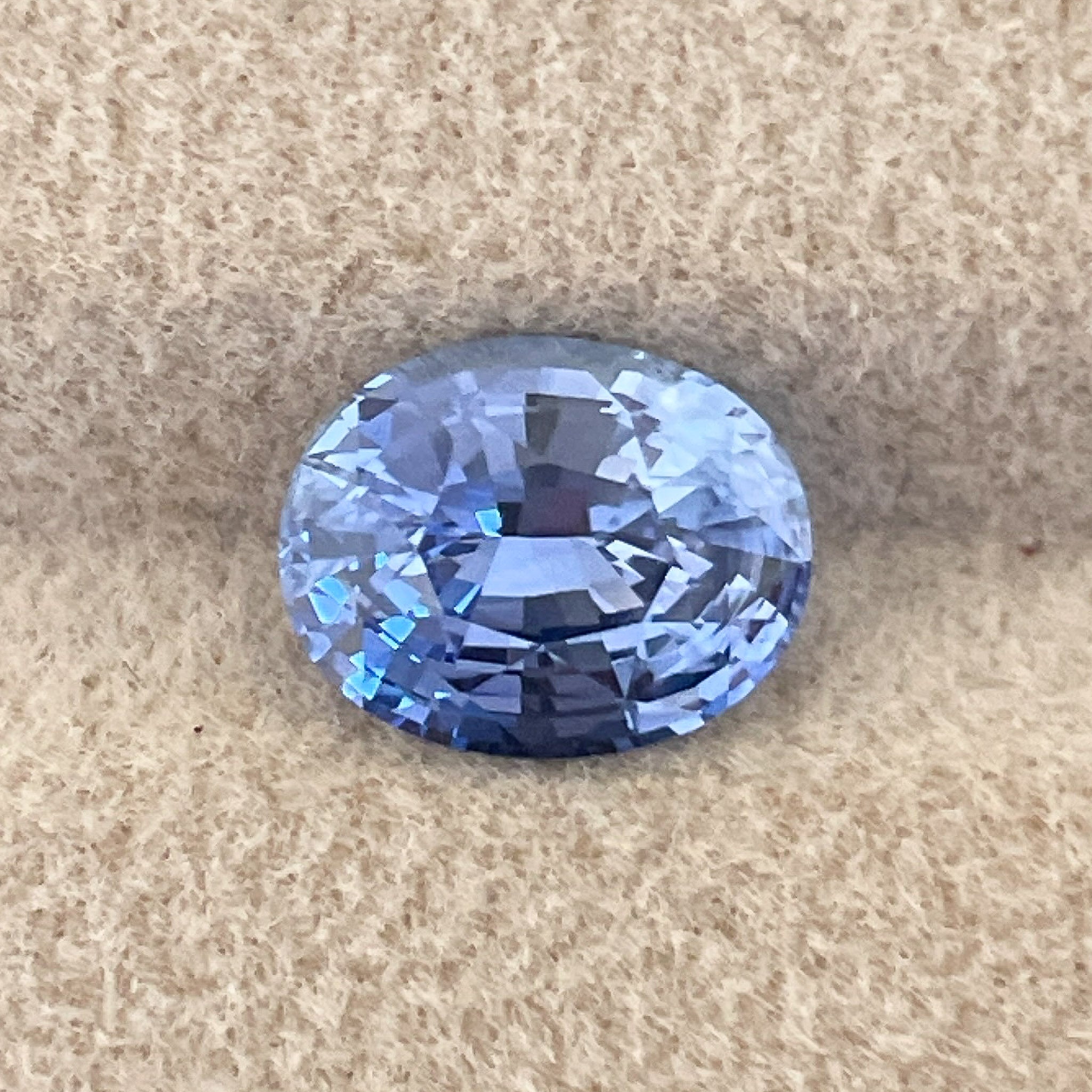 Natural Ceylon Blue Sapphire 2.15 Ct oval cut VVS loose gemstone by NASHGEMS for engagement rings or custom jewelry.