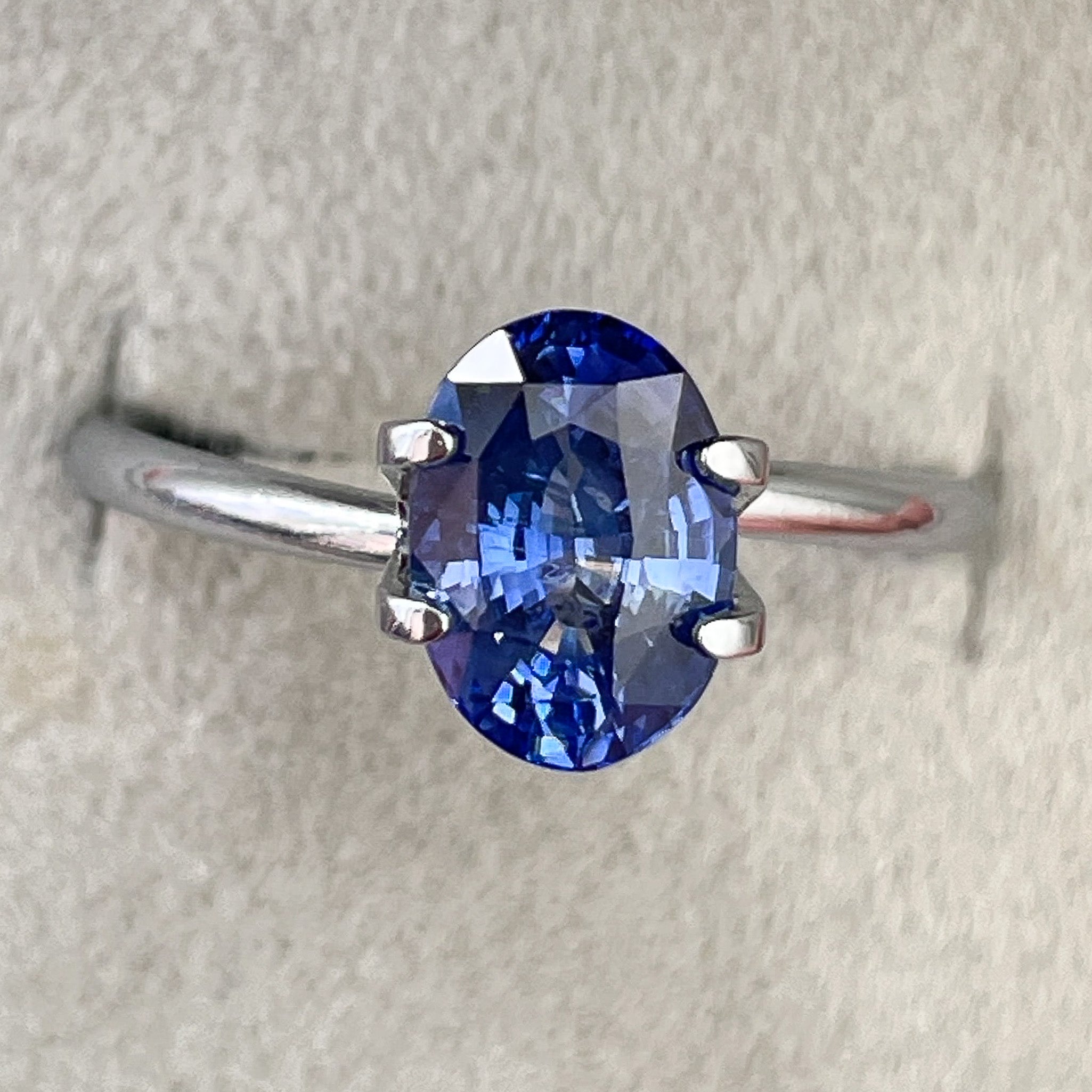 Natural Ceylon blue sapphire loose gemstone, 2.27 carats, oval cut, ideal for engagement rings or custom jewelry by NASHGEMS.