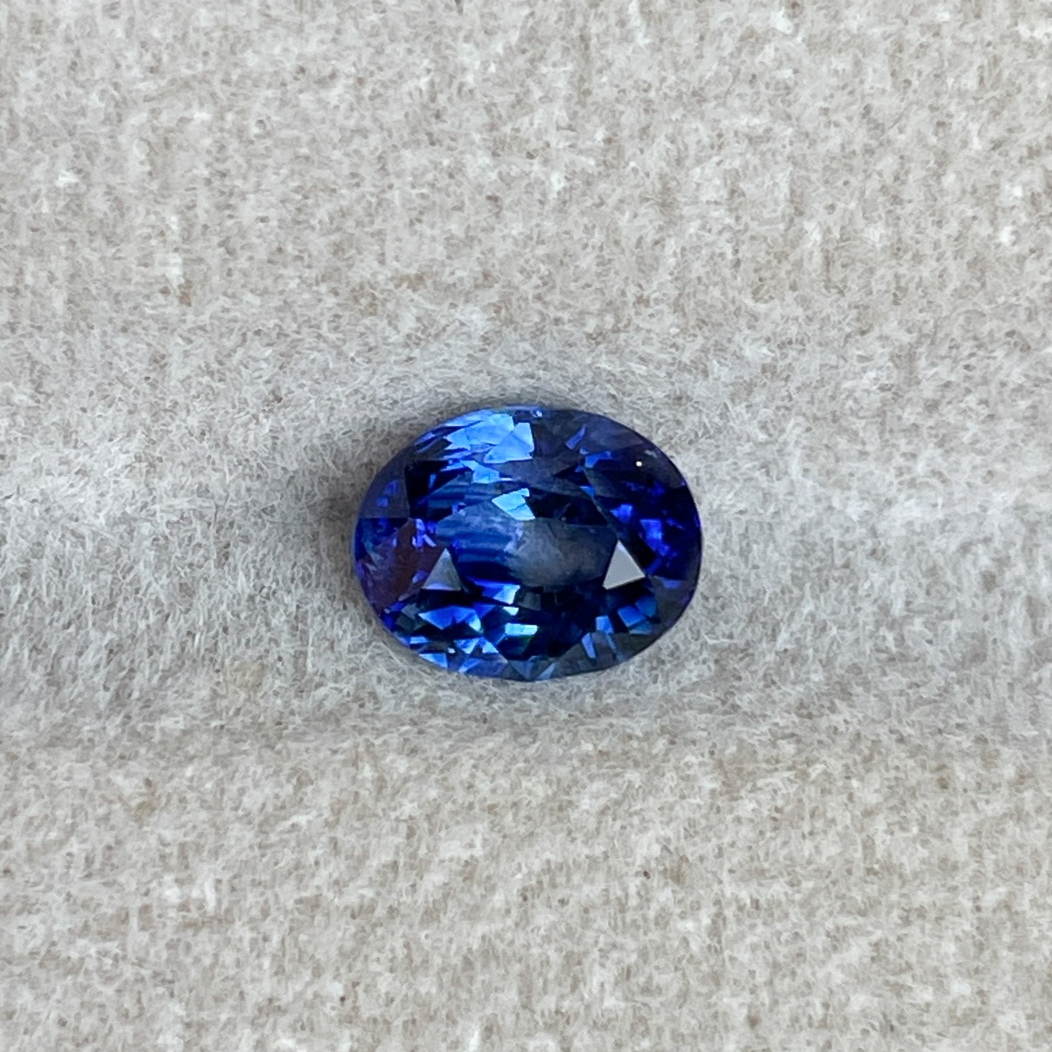 Natural Ceylon Blue Sapphire 1.08 Ct oval cut, heat-treated loose sapphire by NASHGEMS for engagement or custom jewelry.