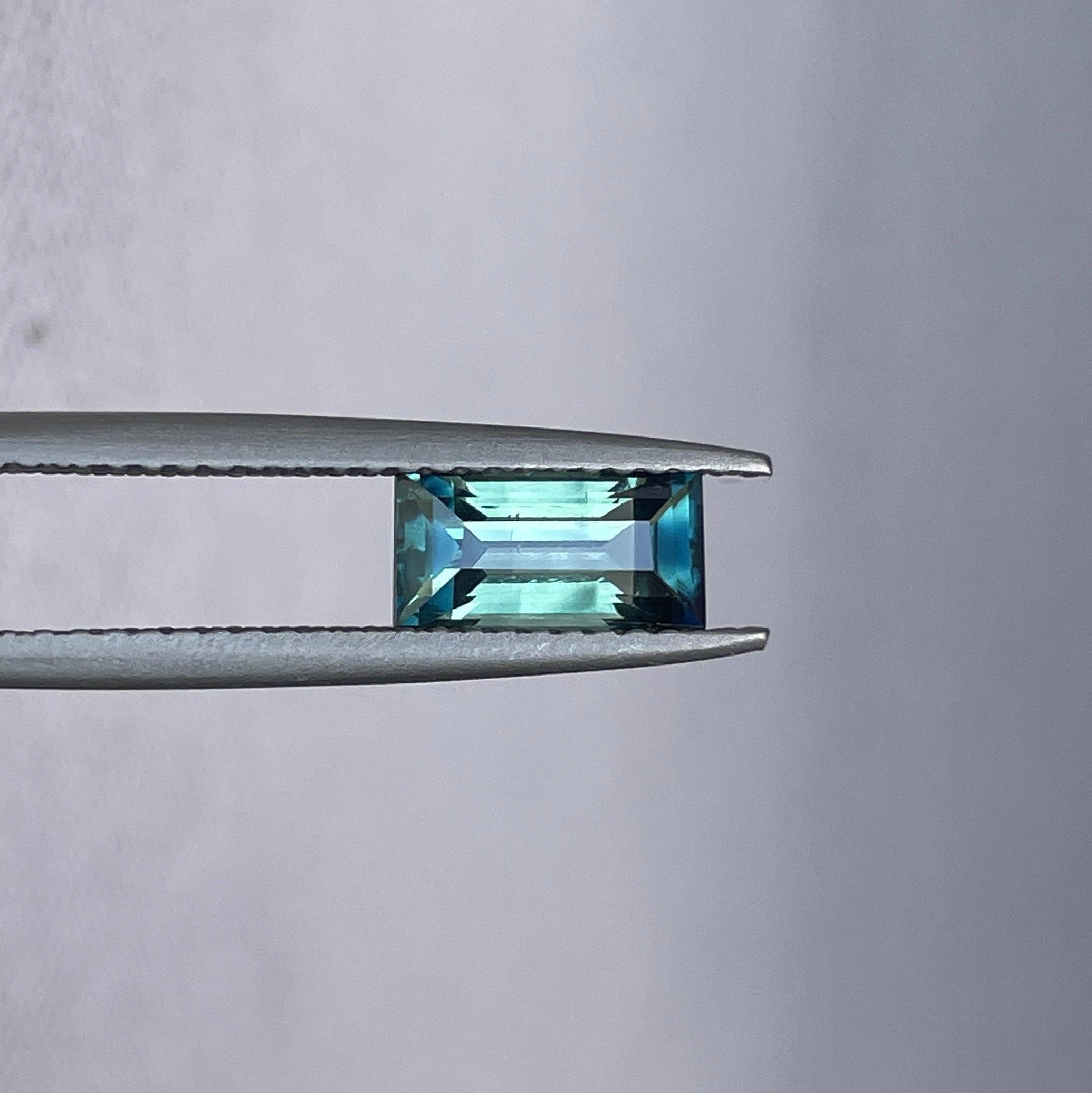 bluish green sapphire precious stone