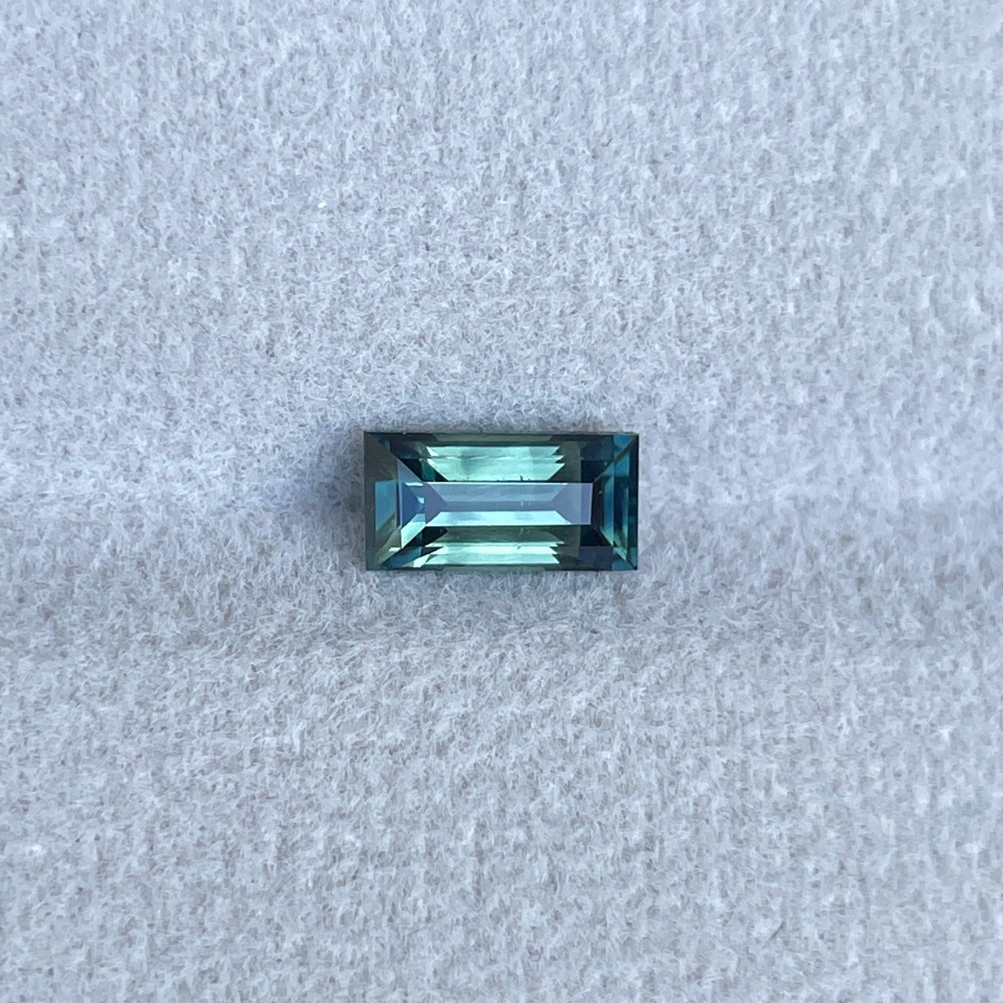 bluish green sapphire precious stone