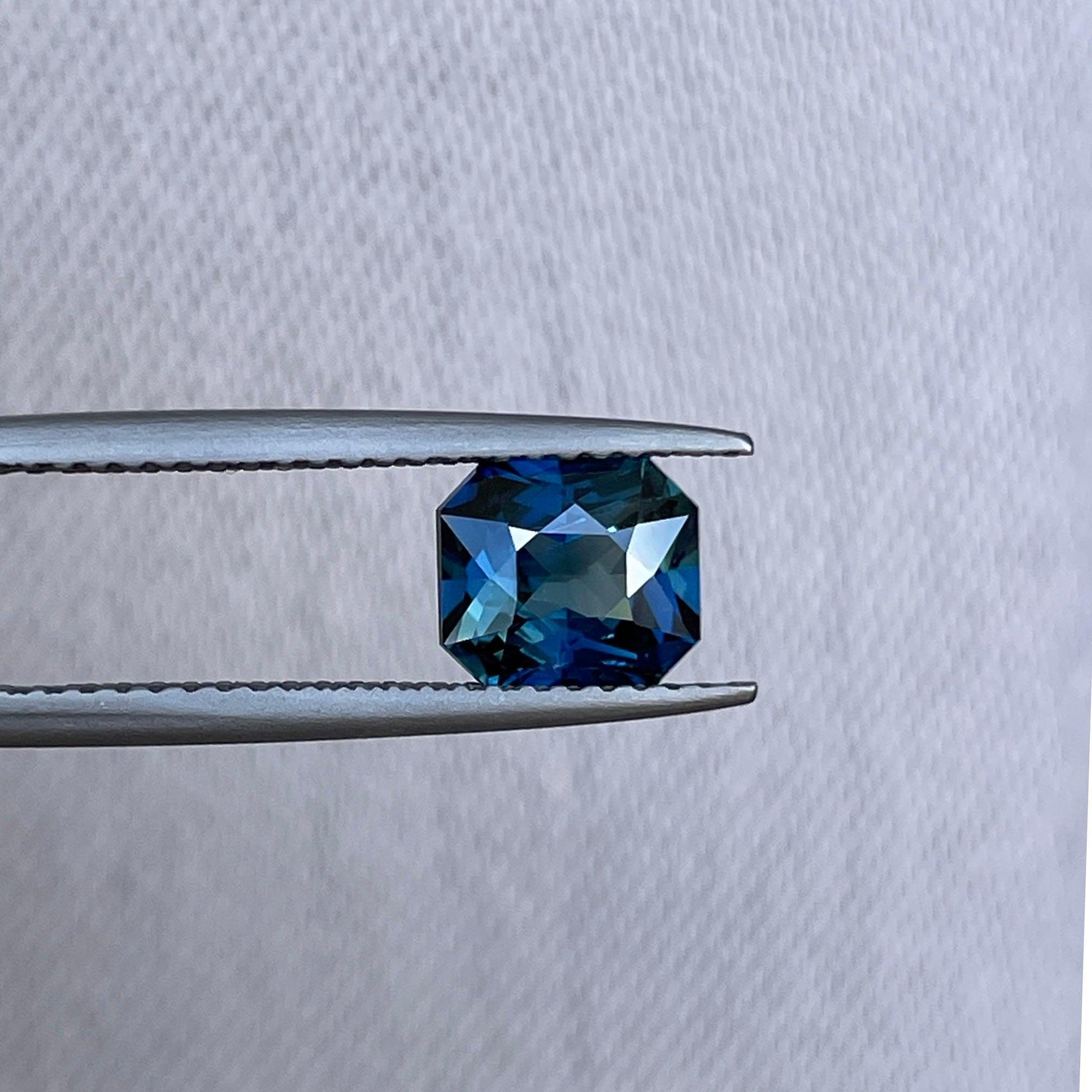 bluish green sapphire precious stone