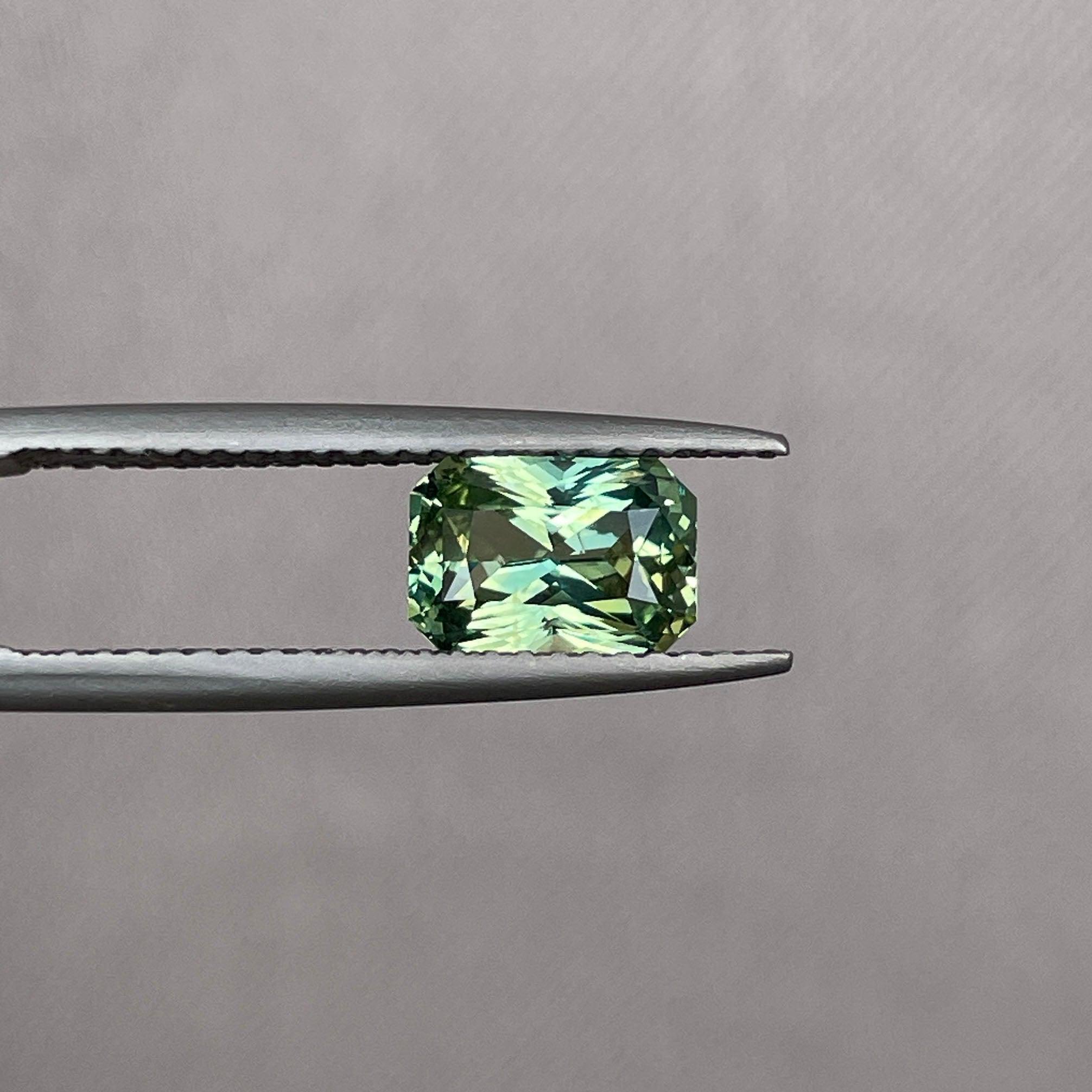 green sapphire loose gemstone 