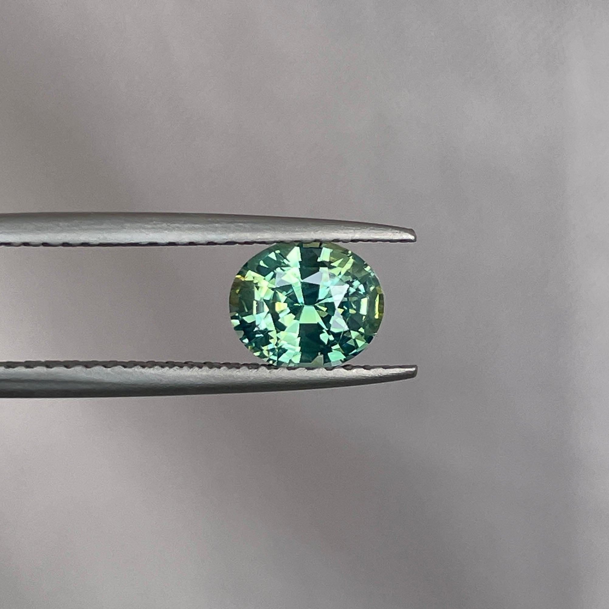 green sapphire loose gemstone 