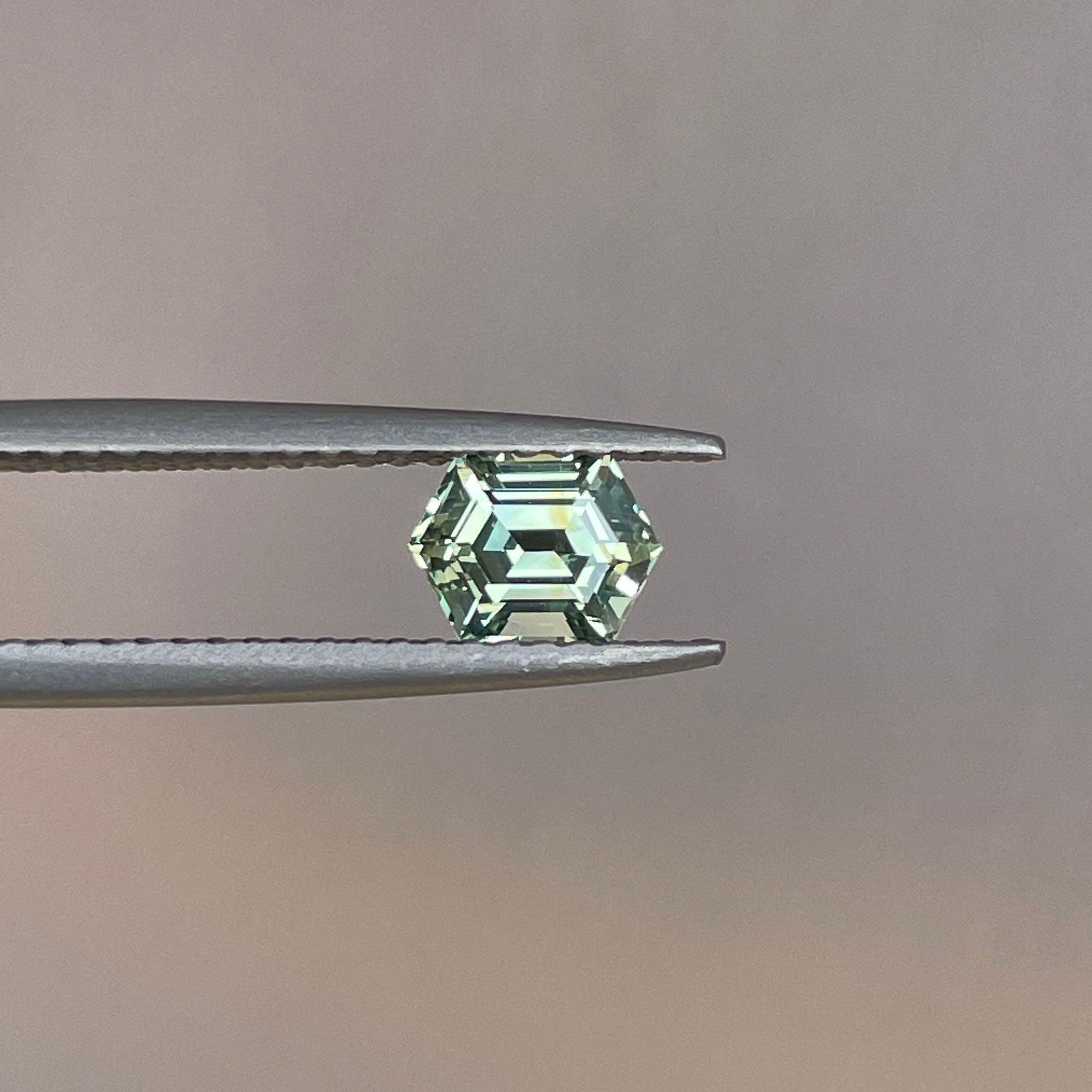 light green sapphire gemstone