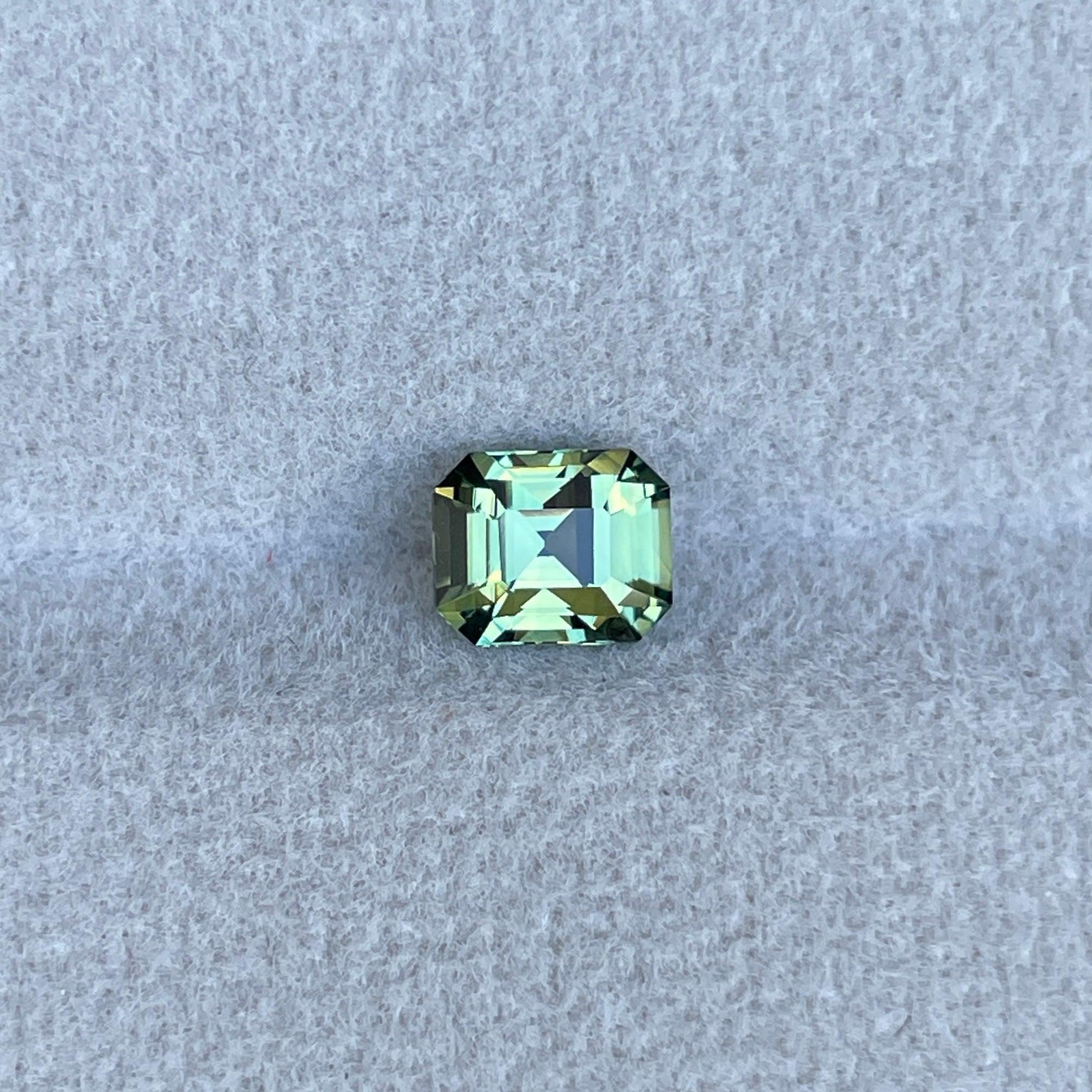 light green sapphire gemstone