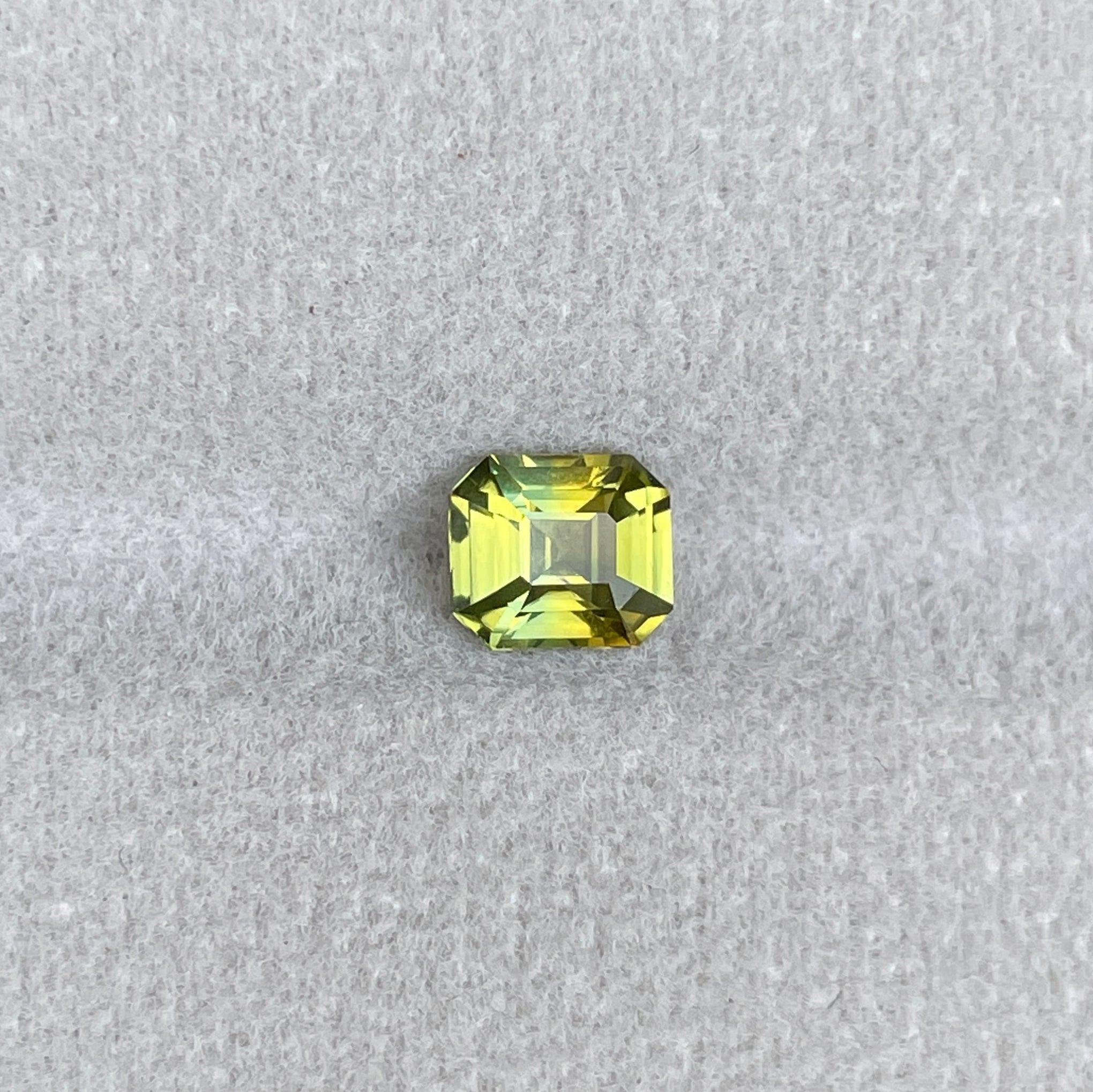 light green sapphire gemstone