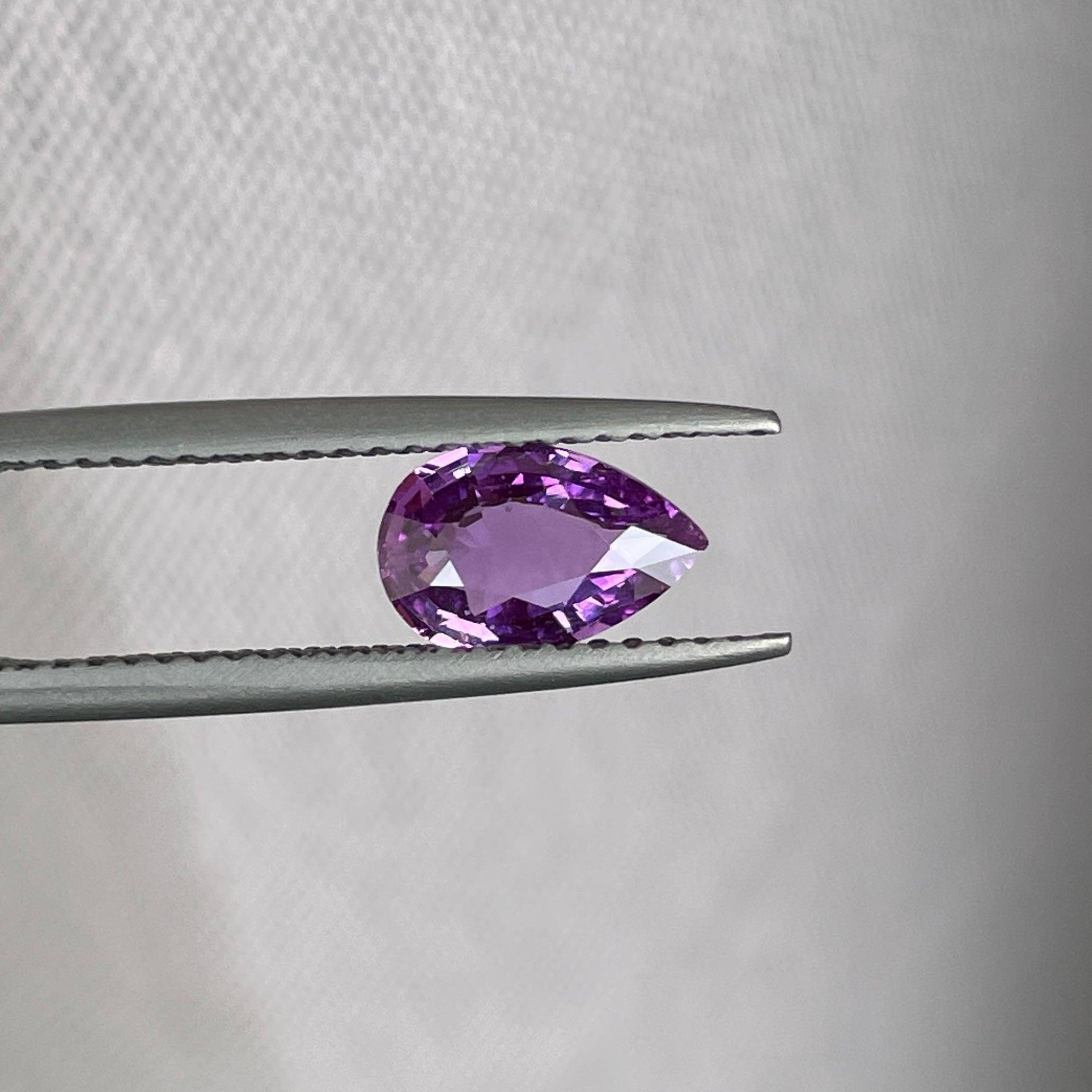 loose purple sapphire