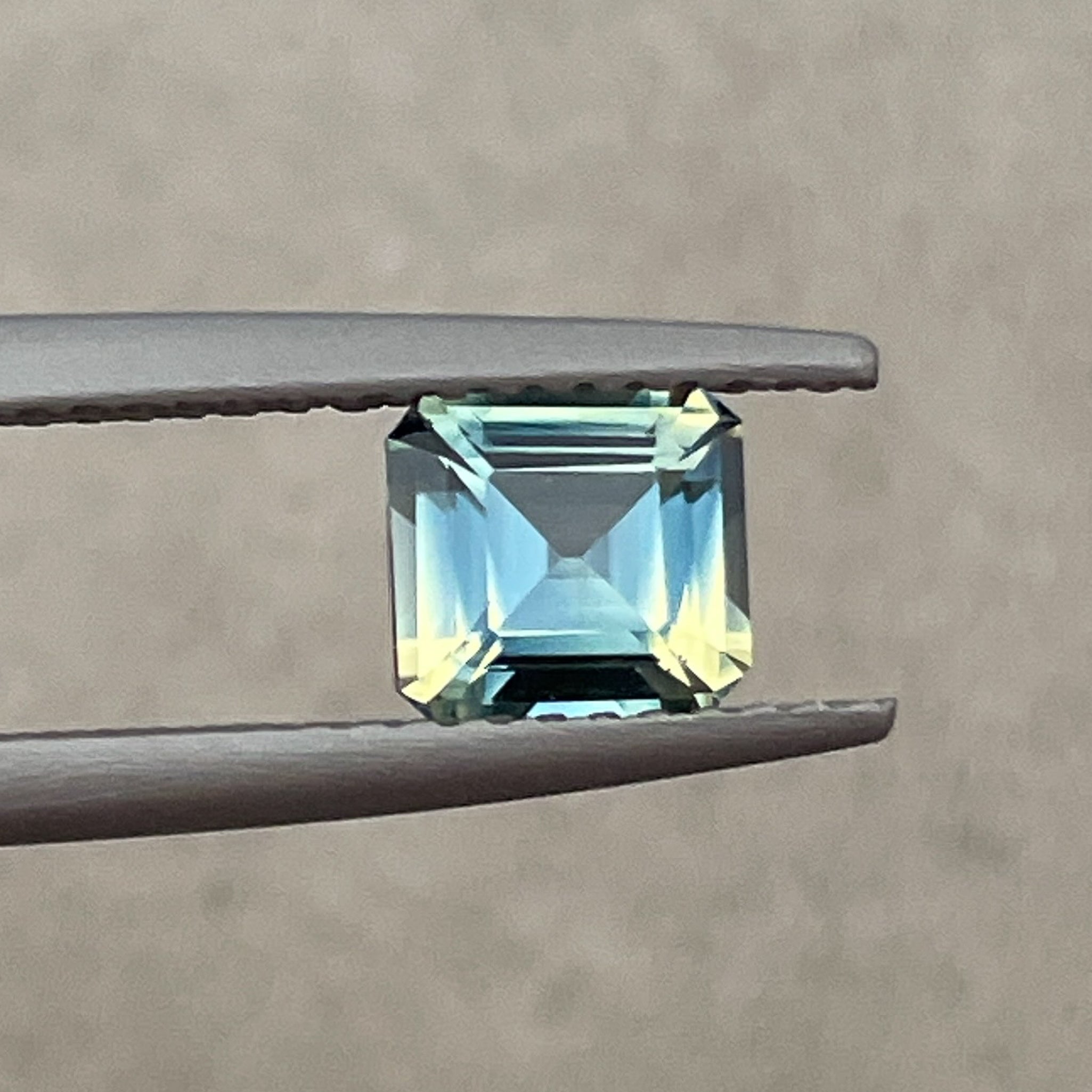 Natural teal sapphire 1.08 Ct emerald cut by NASHGEMS, loose gemstone ideal for pendants or custom jewelry designs.