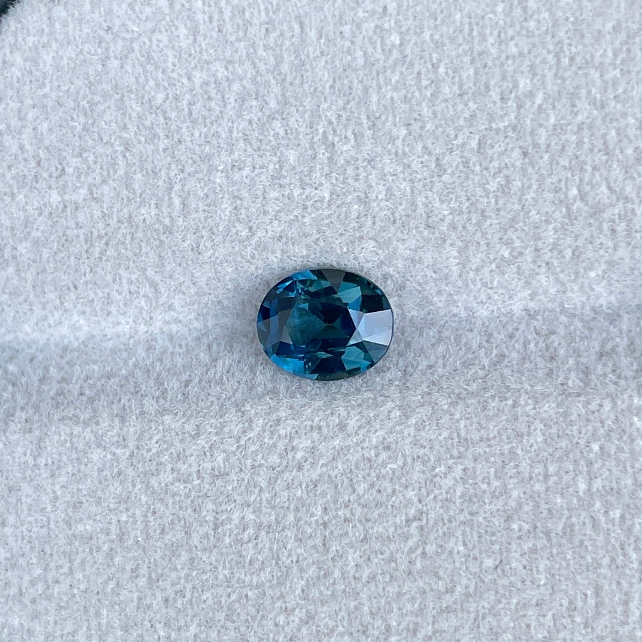 natural blue green sapphire