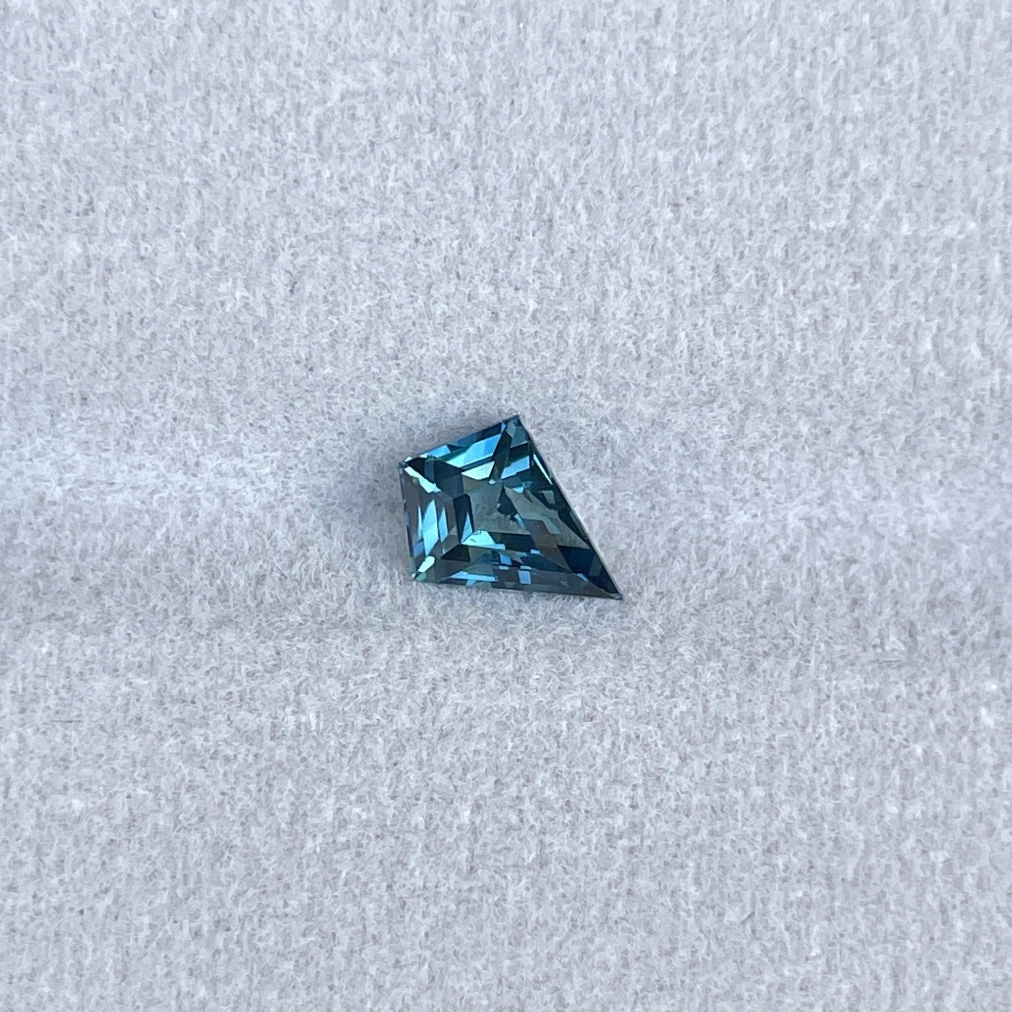 natural blue green sapphire
