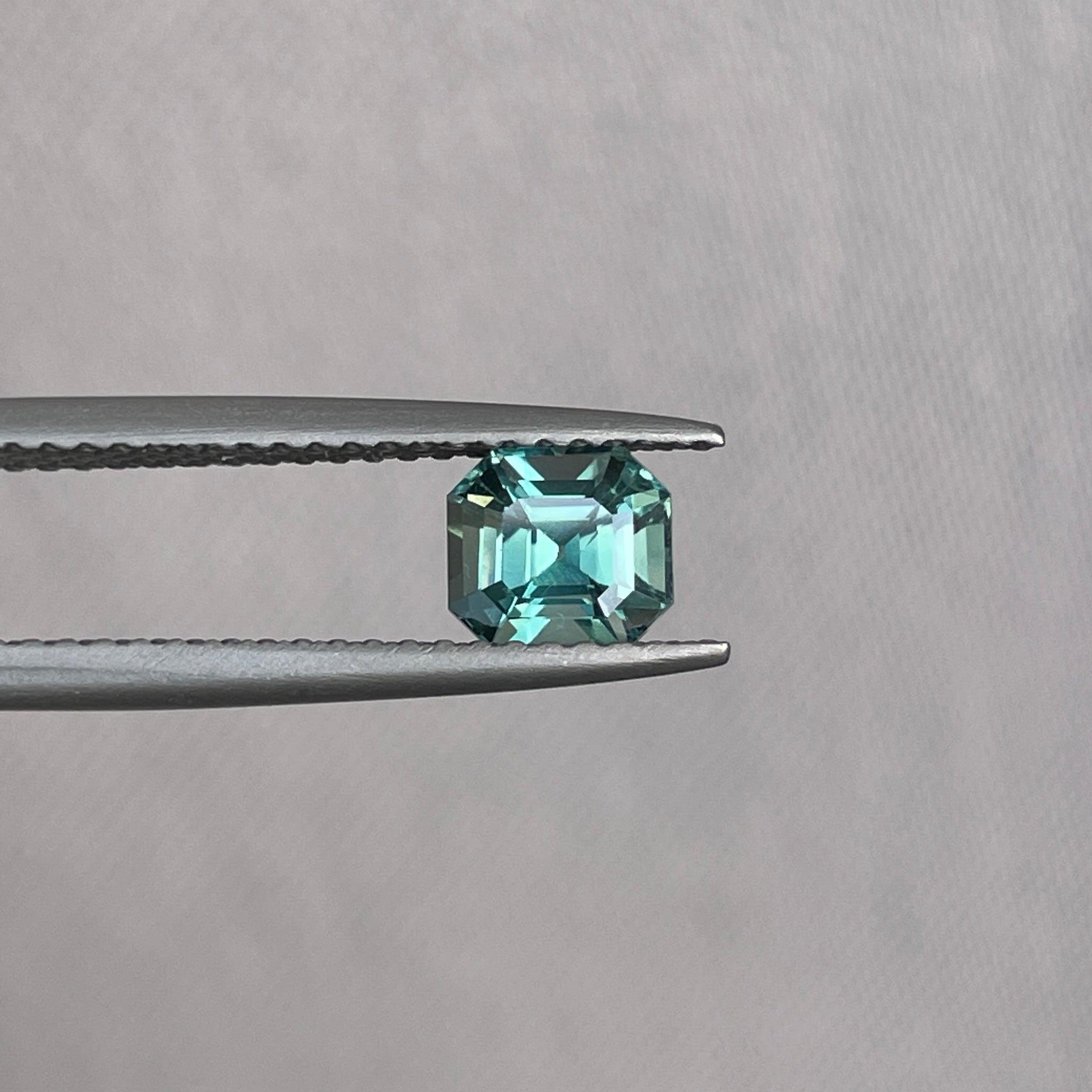 natural green sapphire gemstone