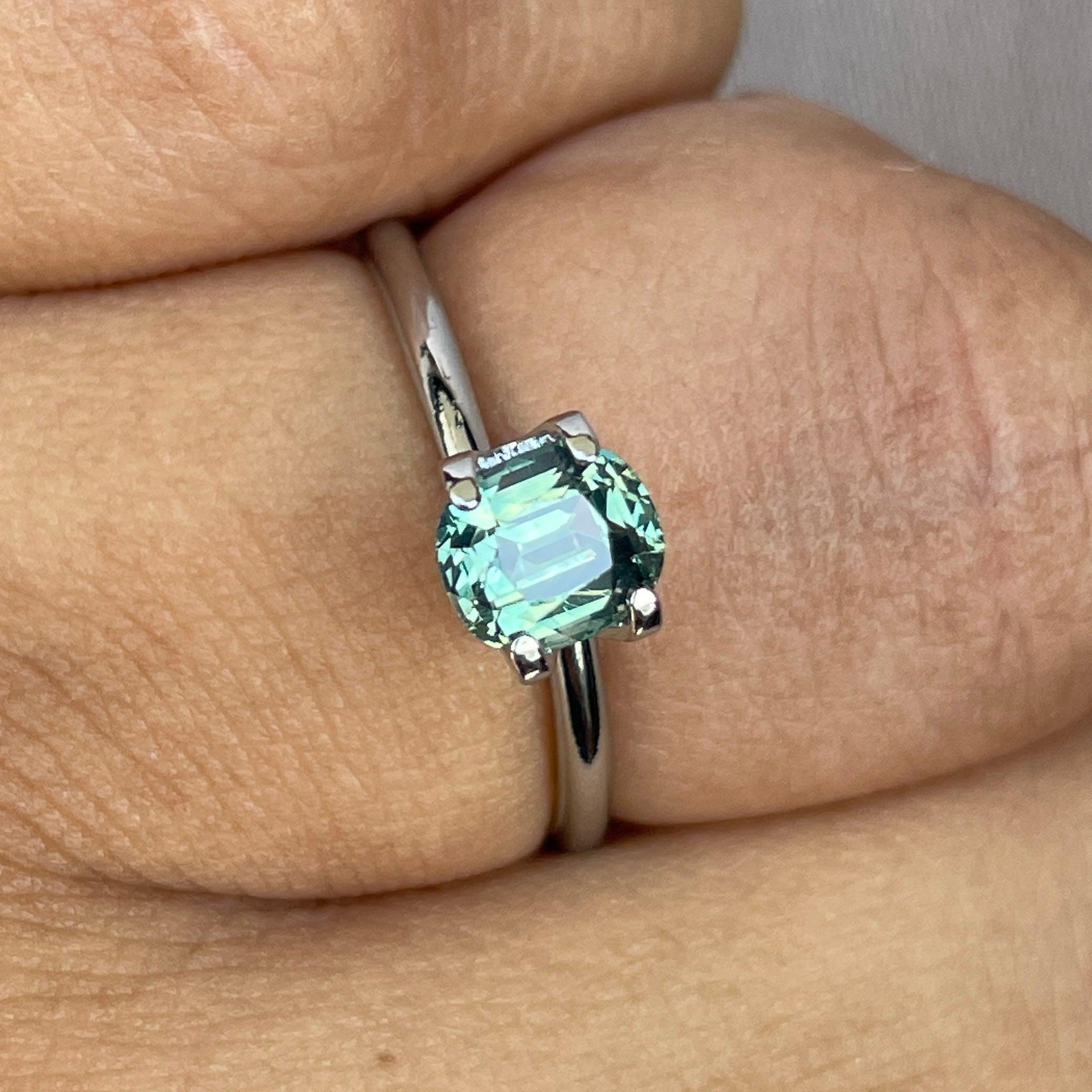 natural green sapphire gemstone