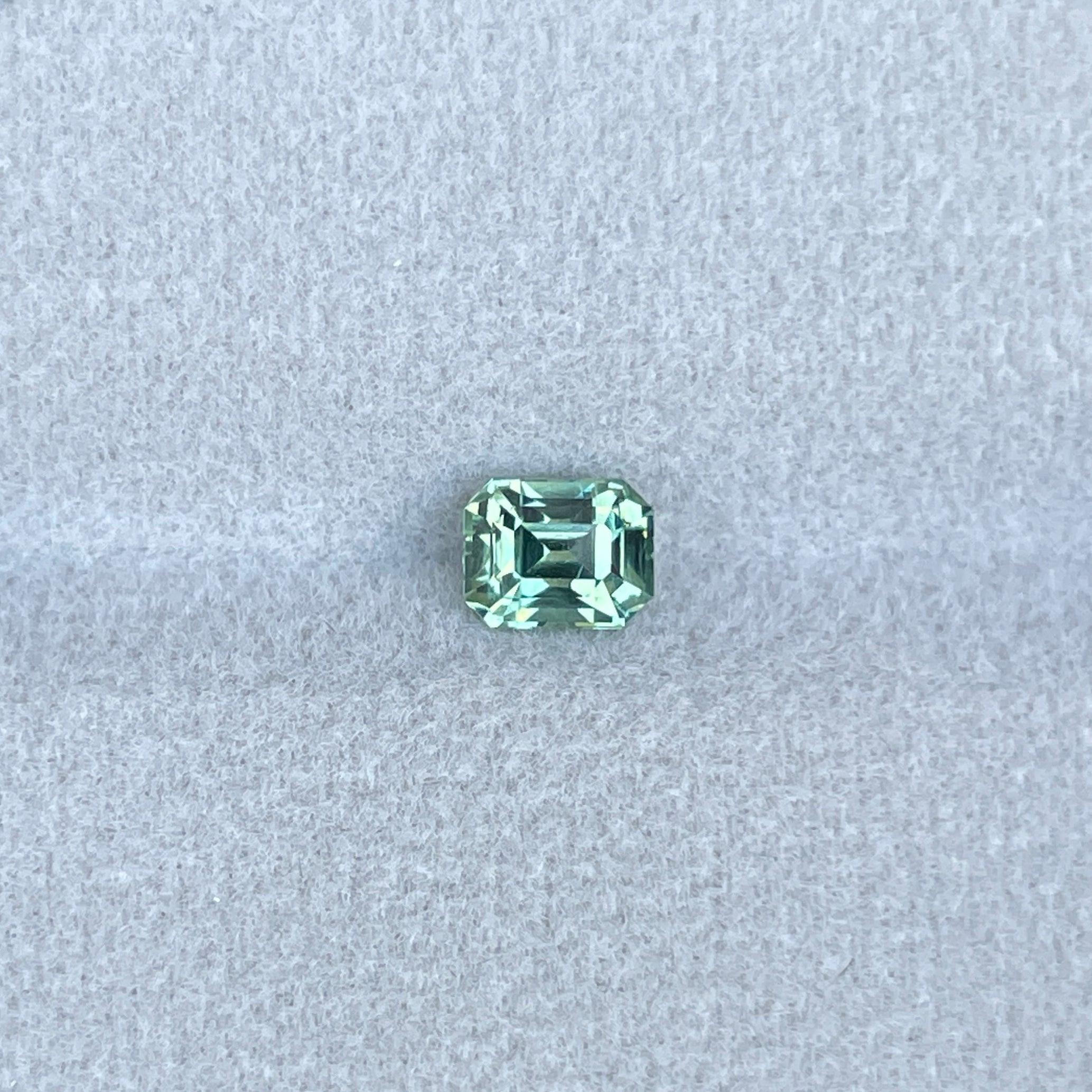 natural green sapphire gemstone