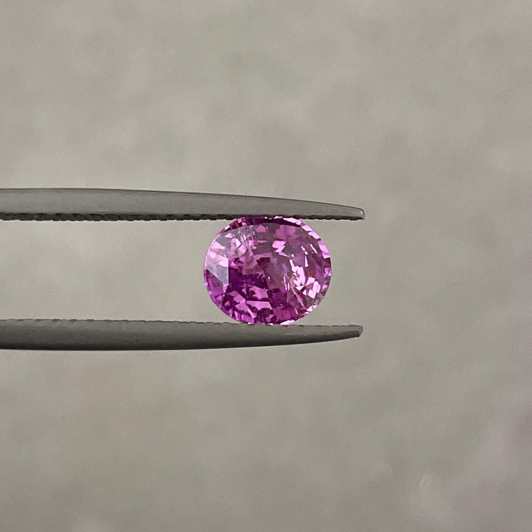 natural pink sapphire engagement ring