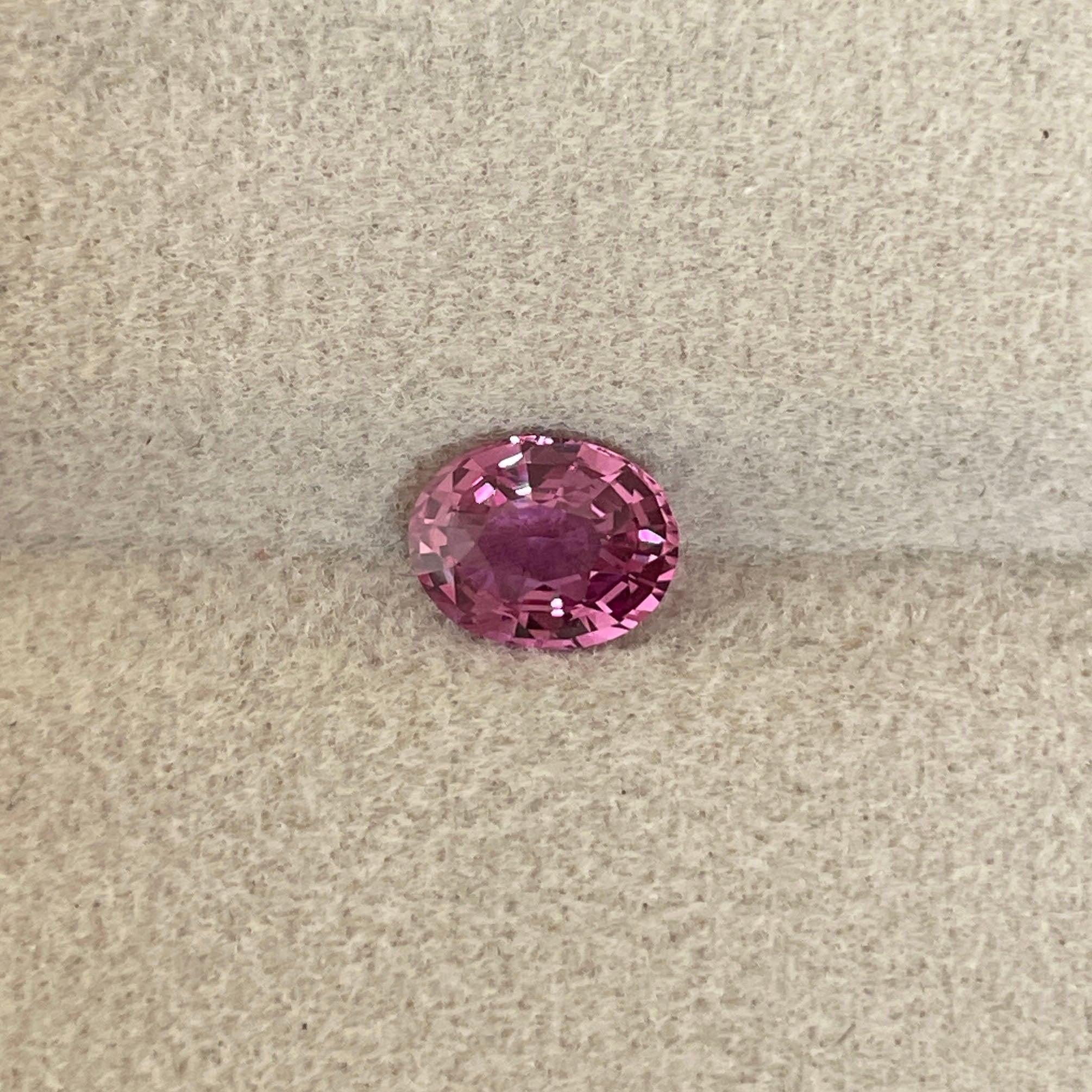 natural pink sapphire engagement ring