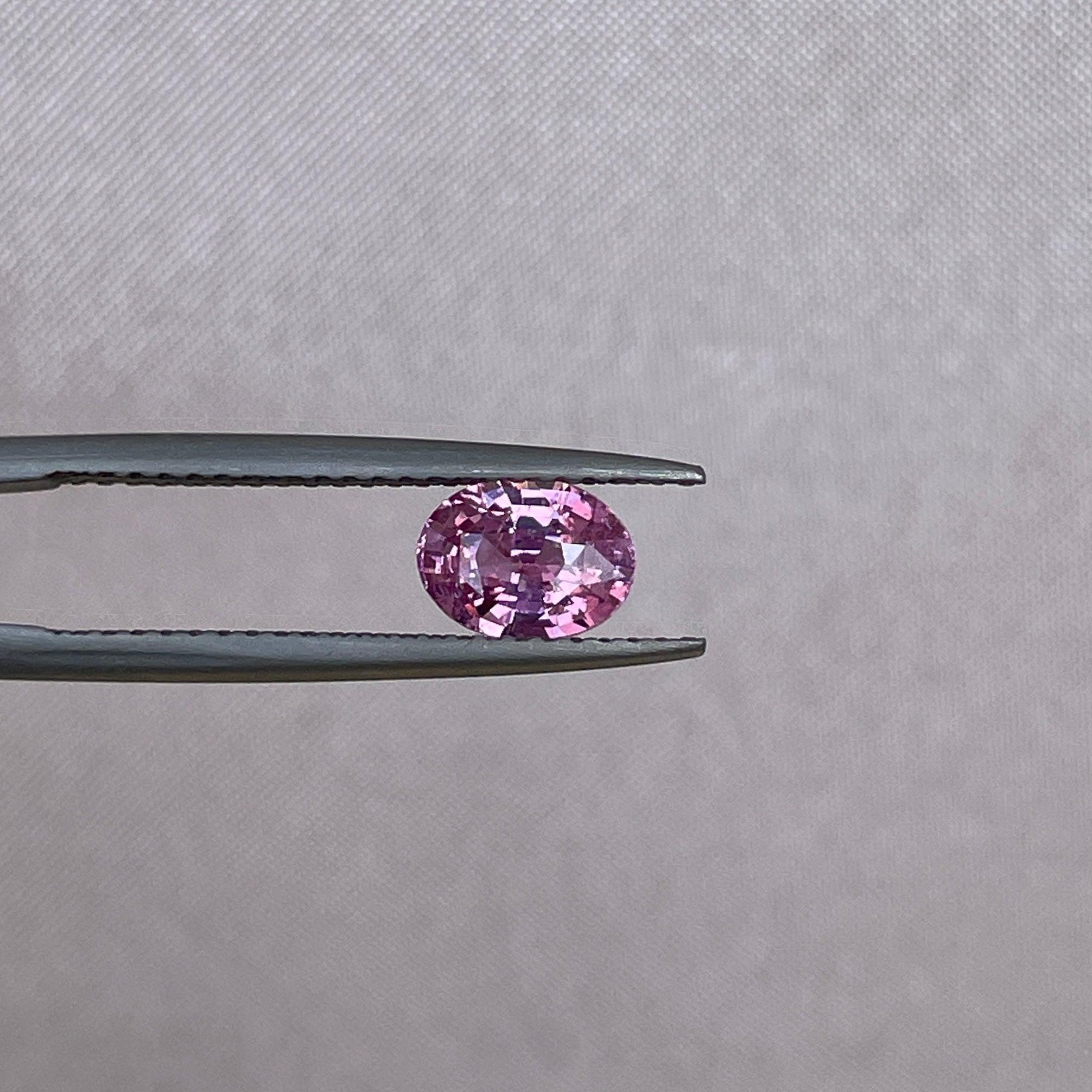 natural pink sapphire engagement ring