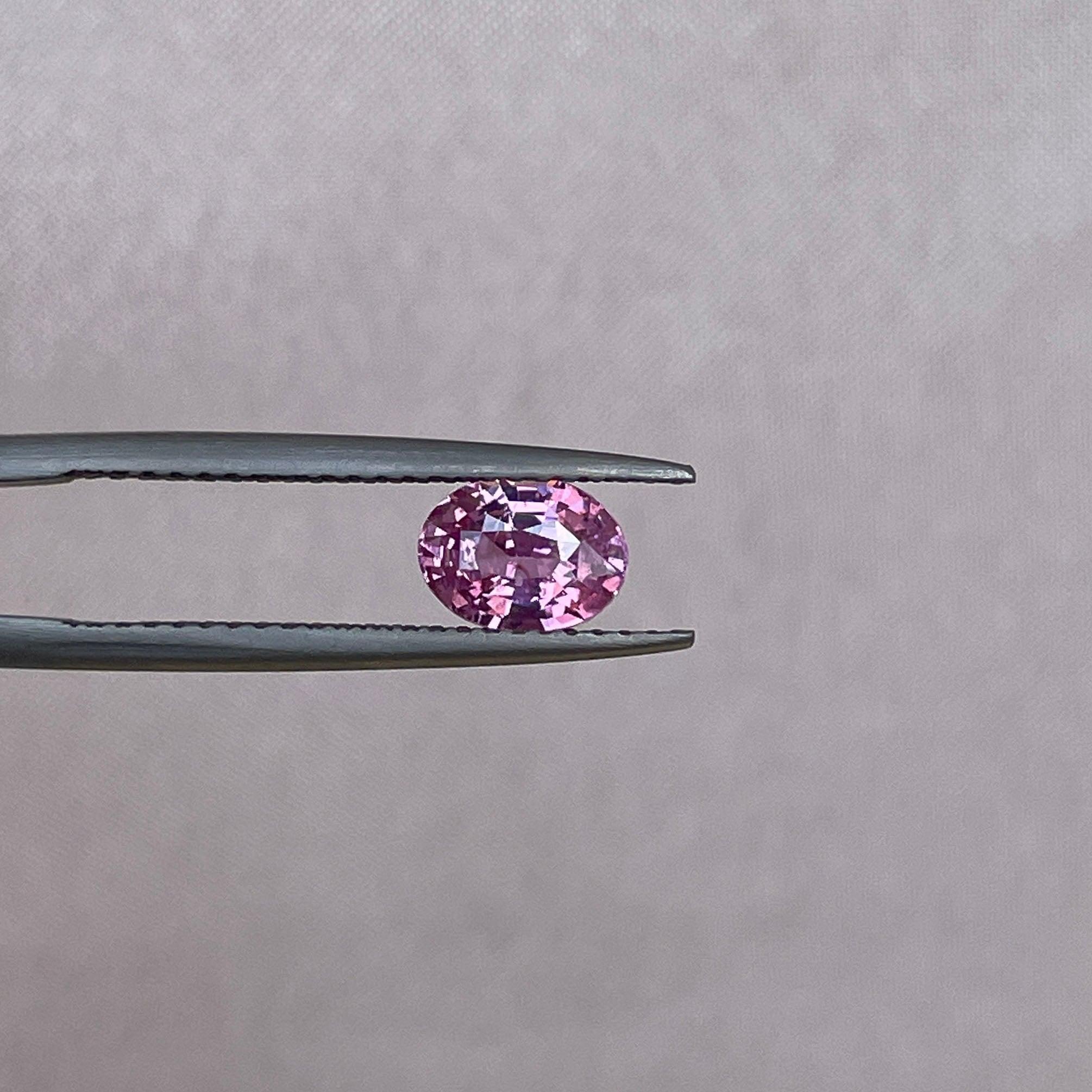 natural pink sapphire engagement ring