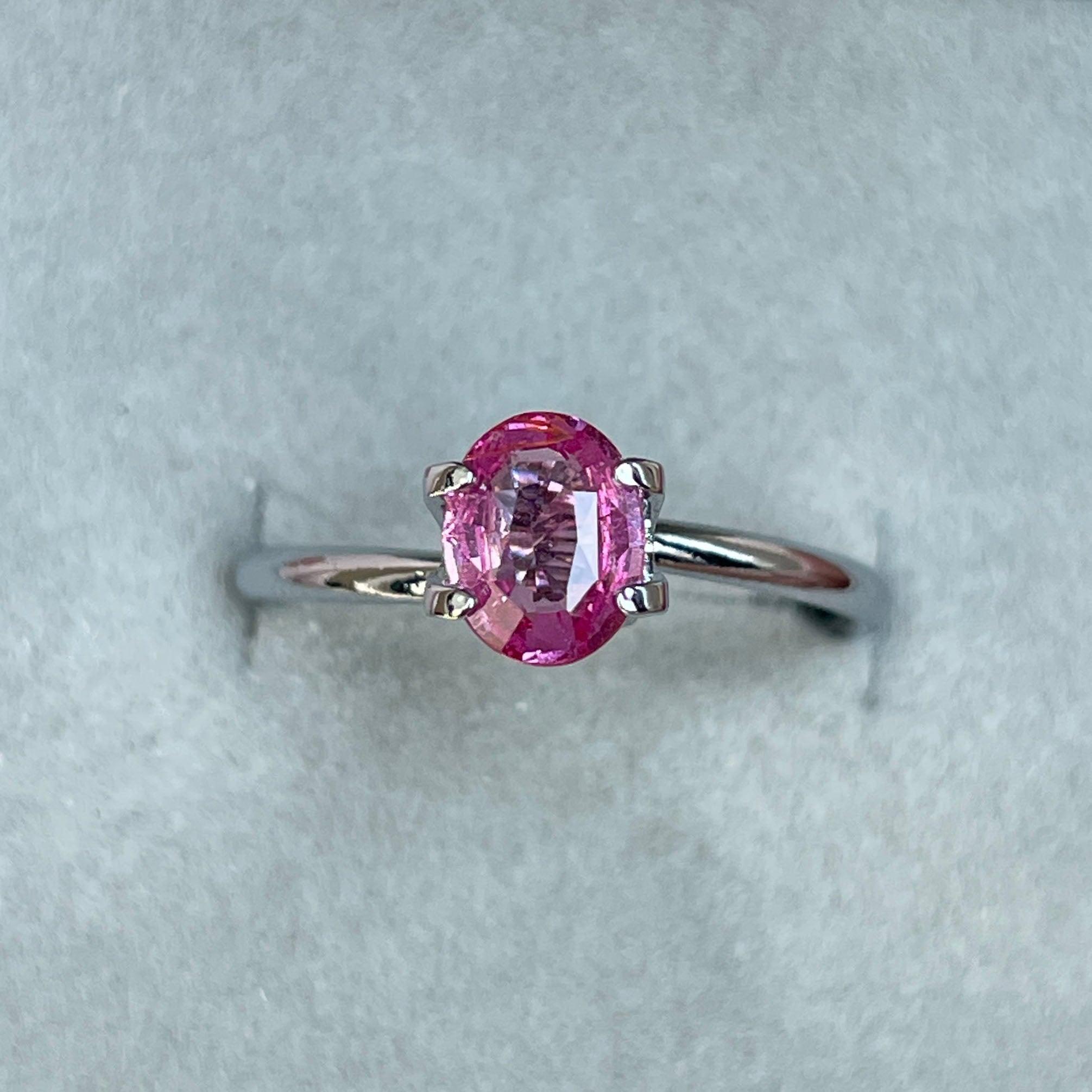 pink sapphire ring engagement