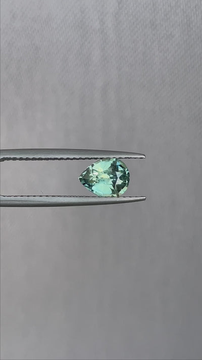 teal green parti colored loose sapphire wewe4
