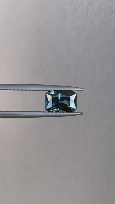 teal sapphire gemstone
