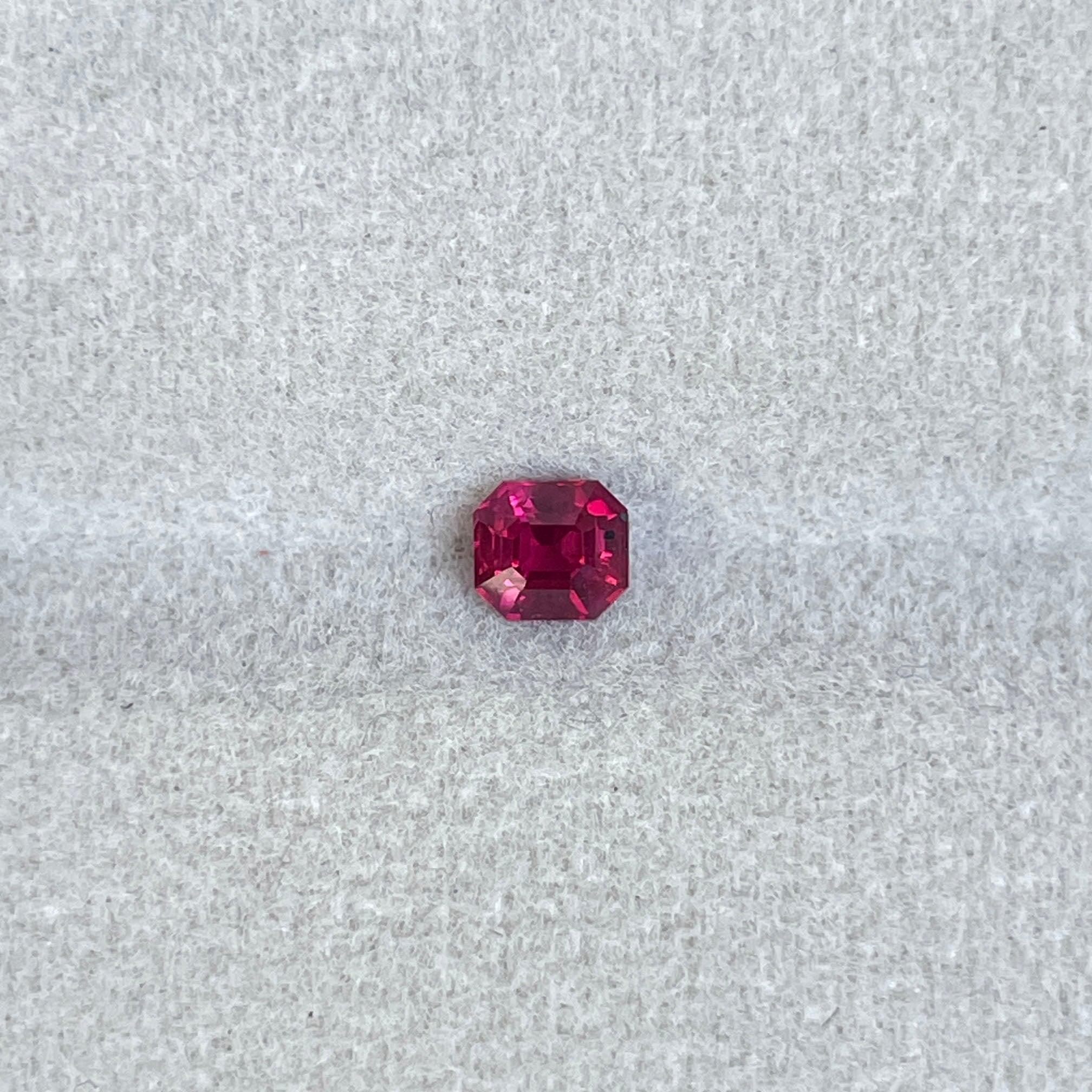 ruby stone ring in silver