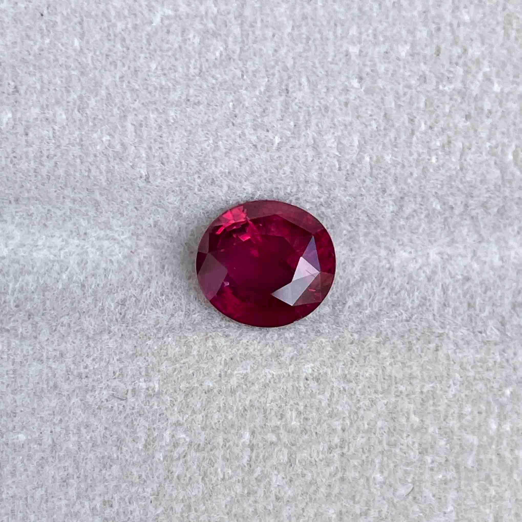 ruby stone with ring