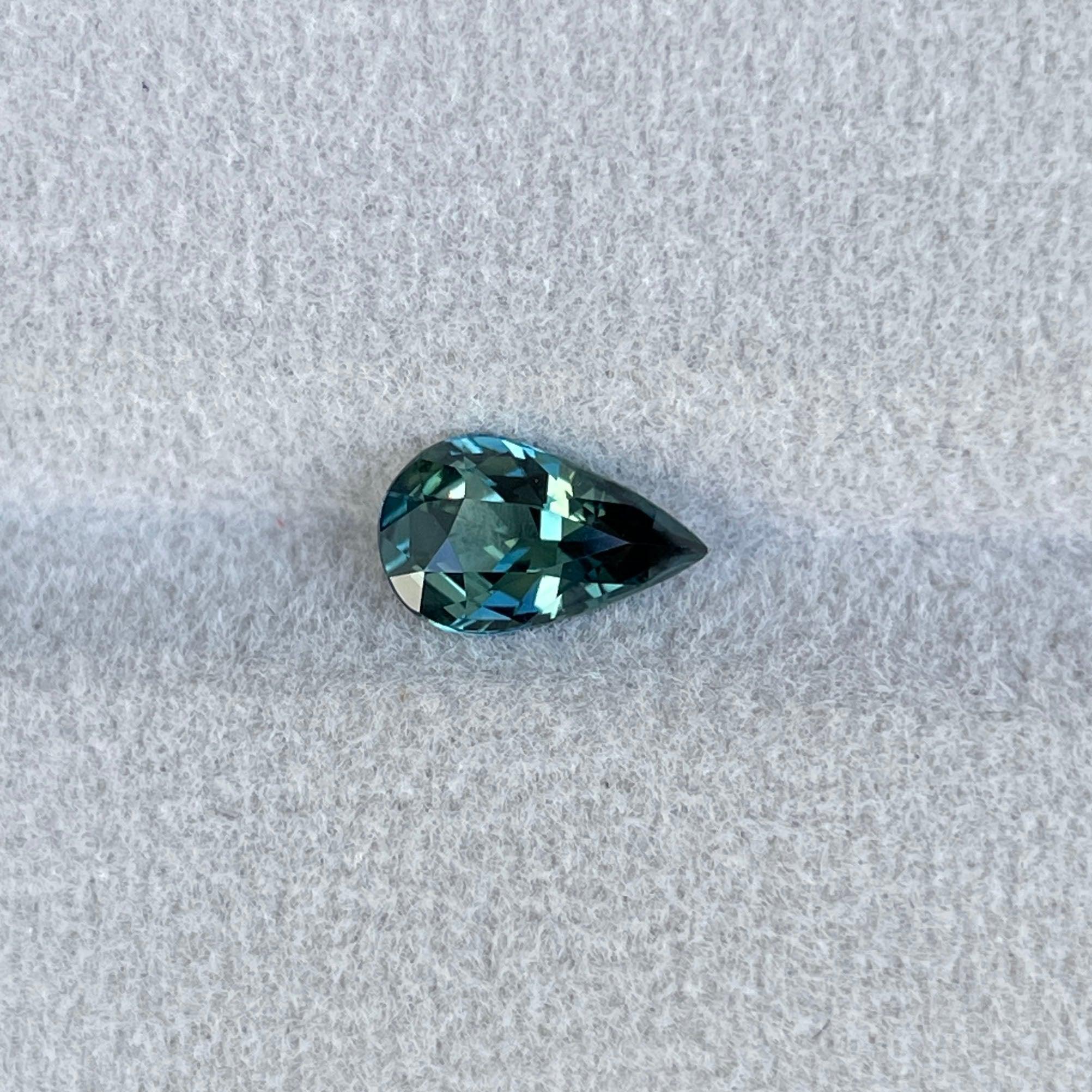 teal sapphire engagement ring