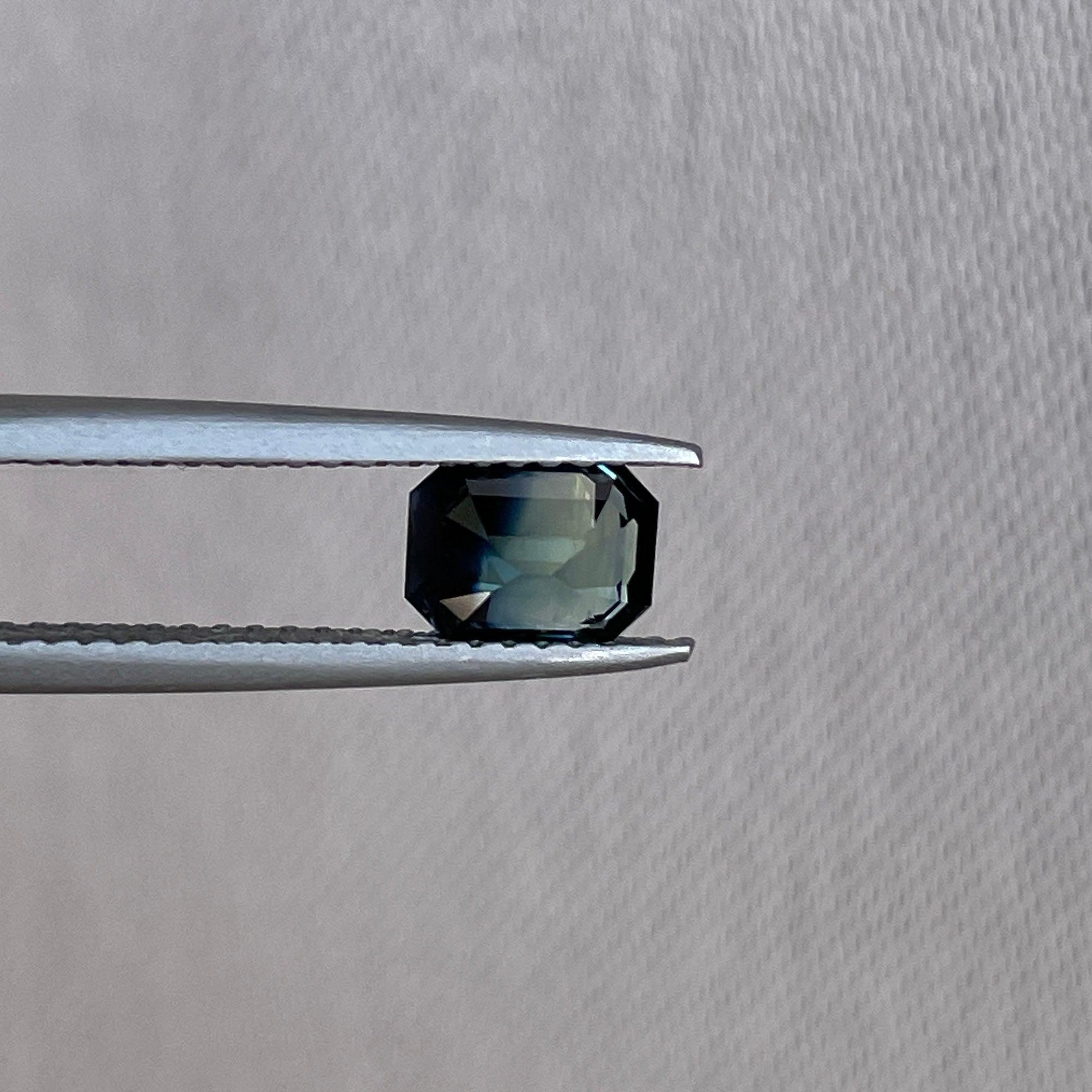 teal sapphire gemstone