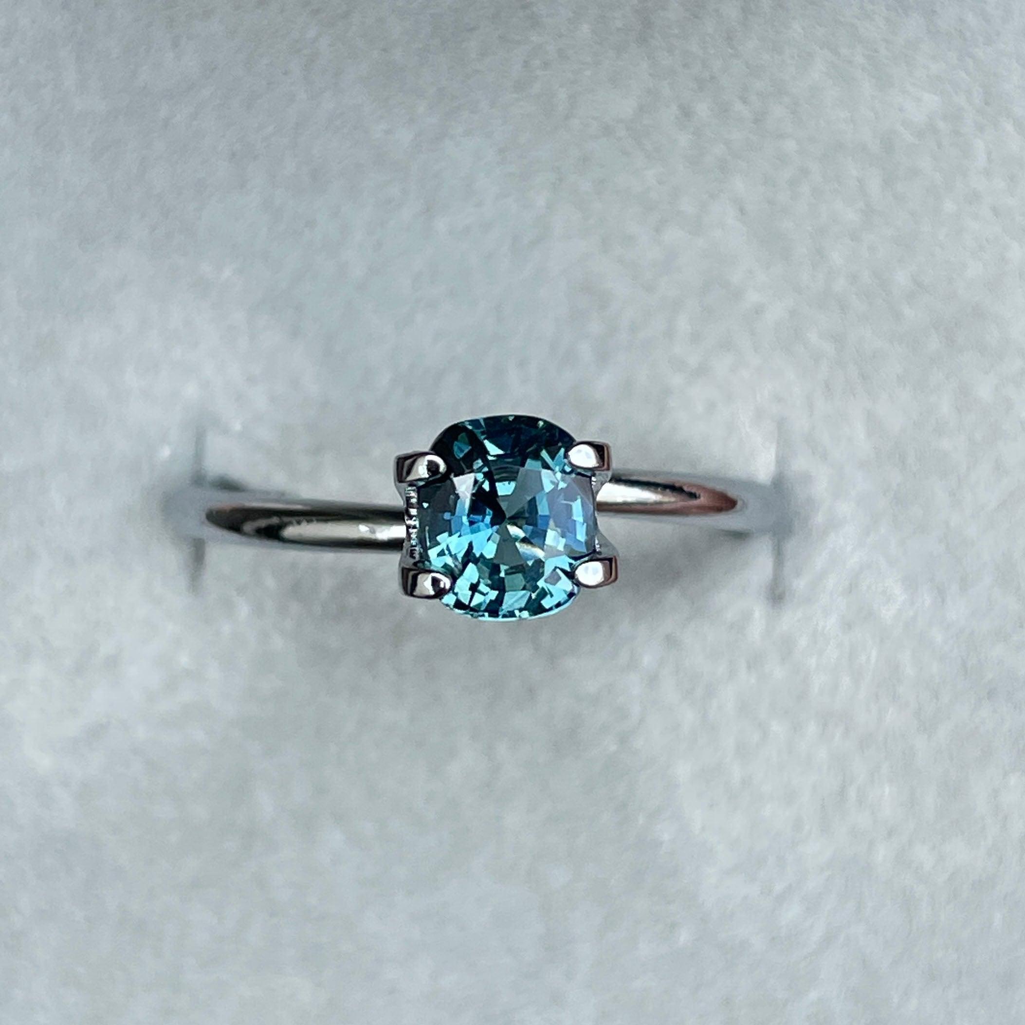 teal sapphire gemstone