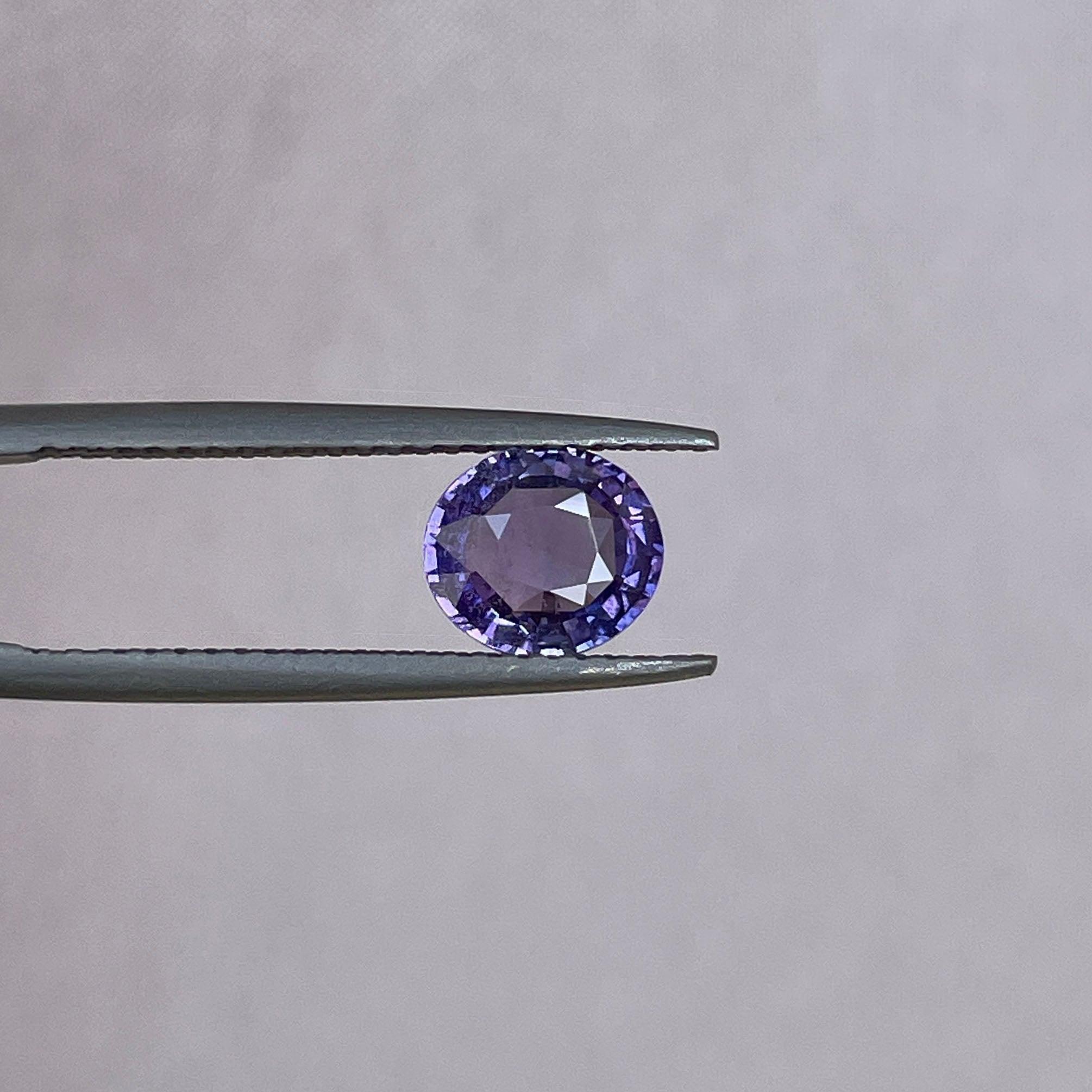 violet sapphire gemstone