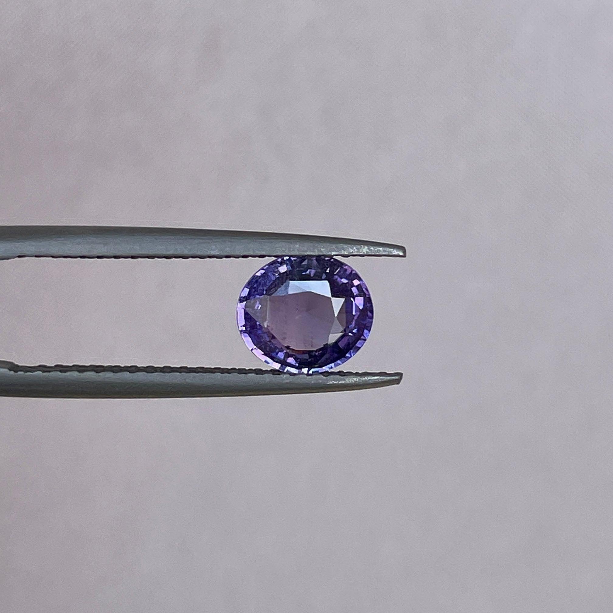violet sapphire gemstone
